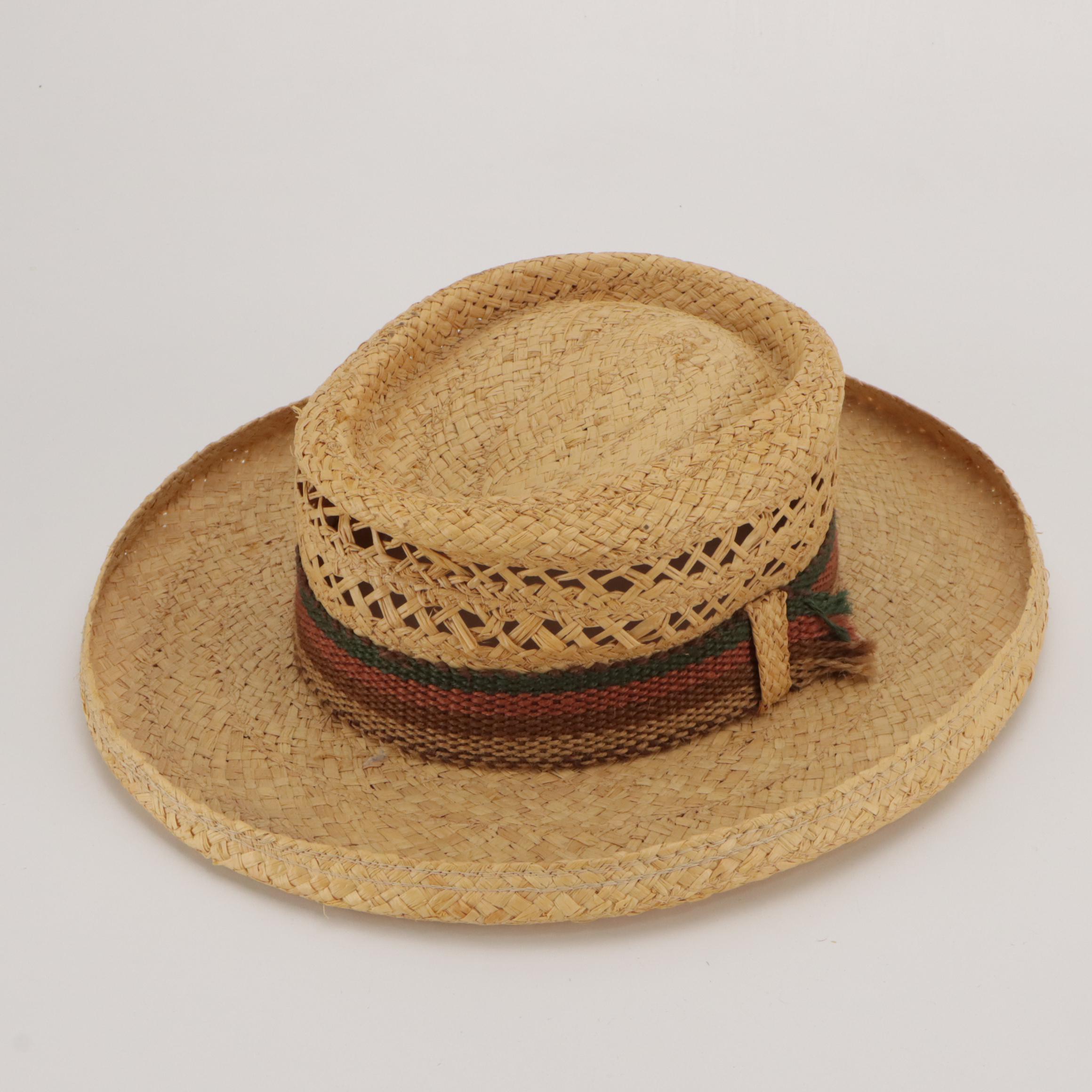 Country Gentleman Wool Felt Fedora with Pendleton and Knox Straw Hats