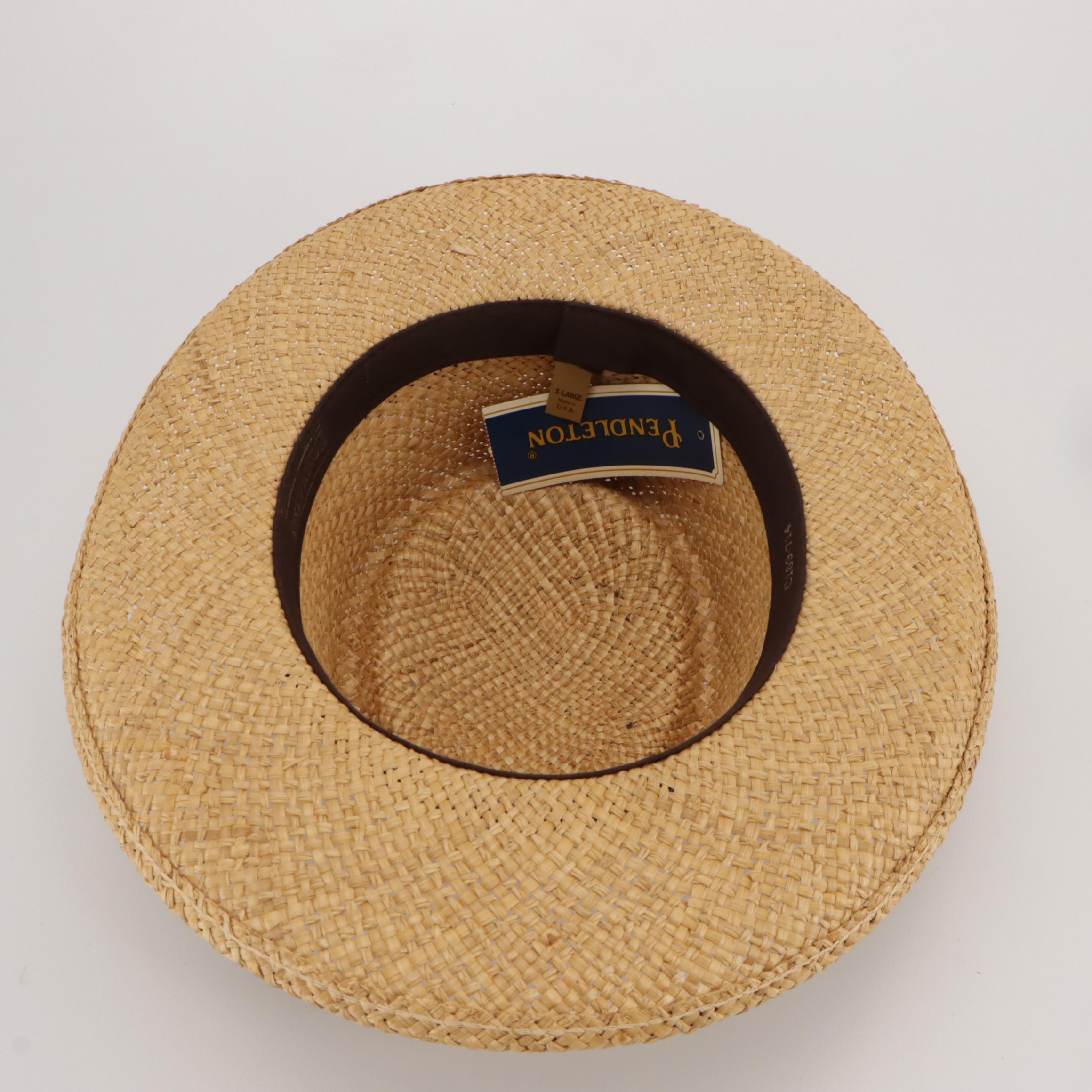 Country Gentleman Wool Felt Fedora with Pendleton and Knox Straw Hats
