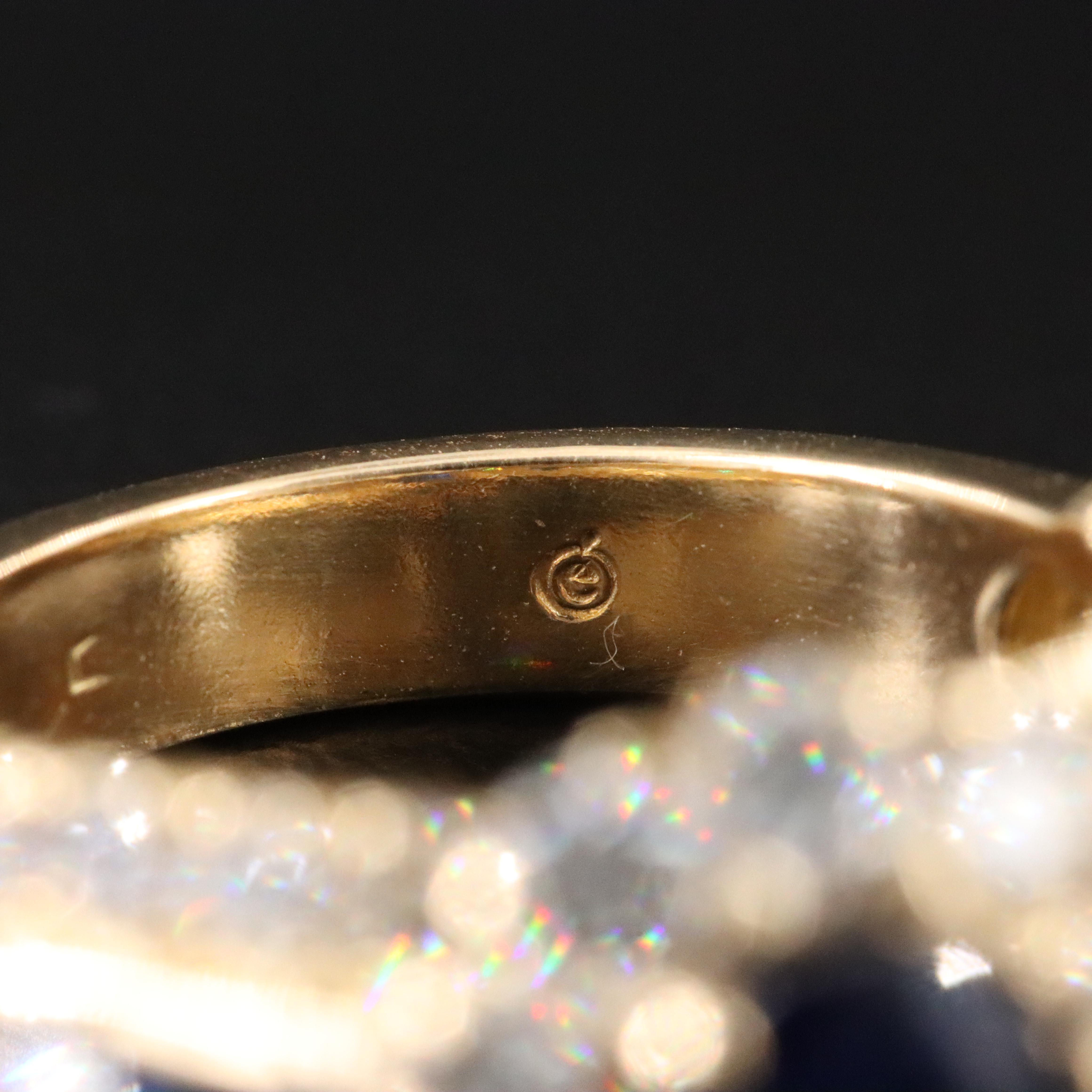 18K Sapphire and Diamond Ring