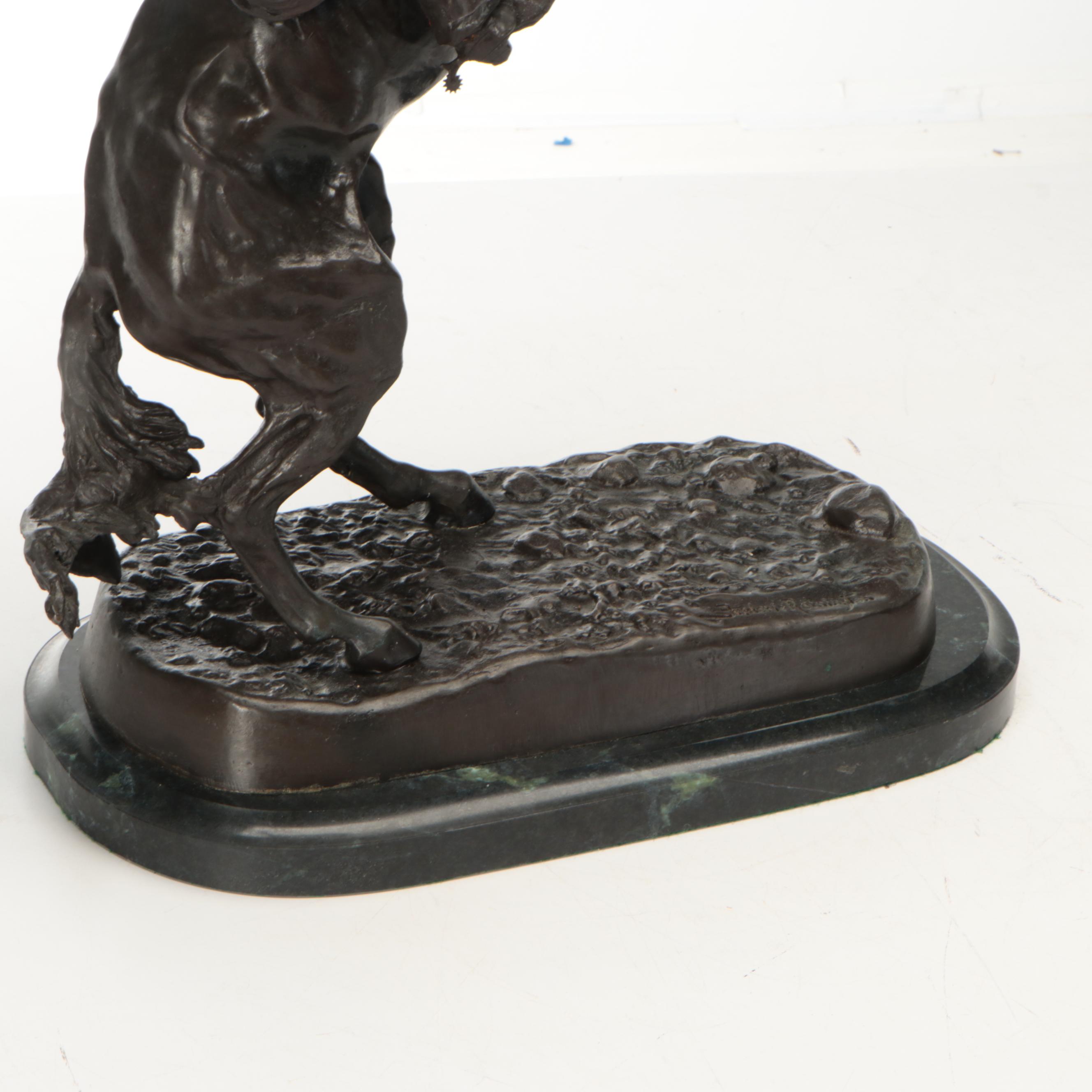 Bronze Sculpture After Frederic Remington "Bronco Buster"