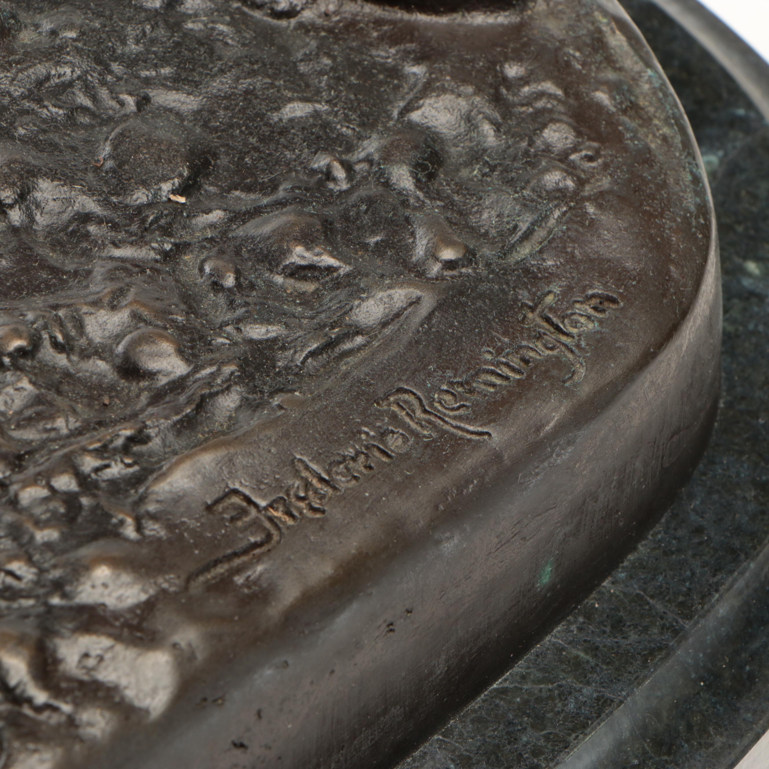 Bronze Sculpture After Frederic Remington "Bronco Buster"