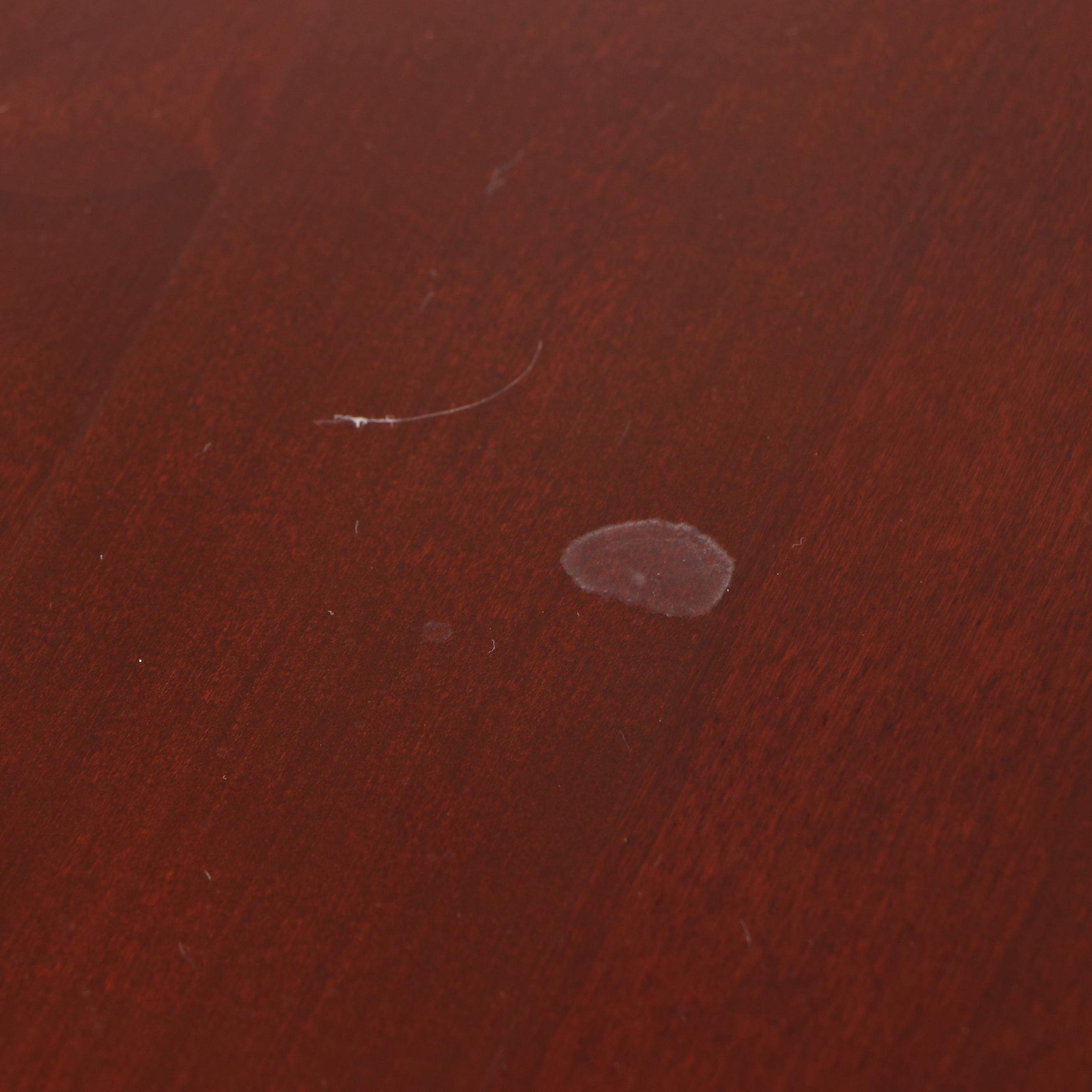 Pair of Broyhill Queen Anne Style Mahogany End Table