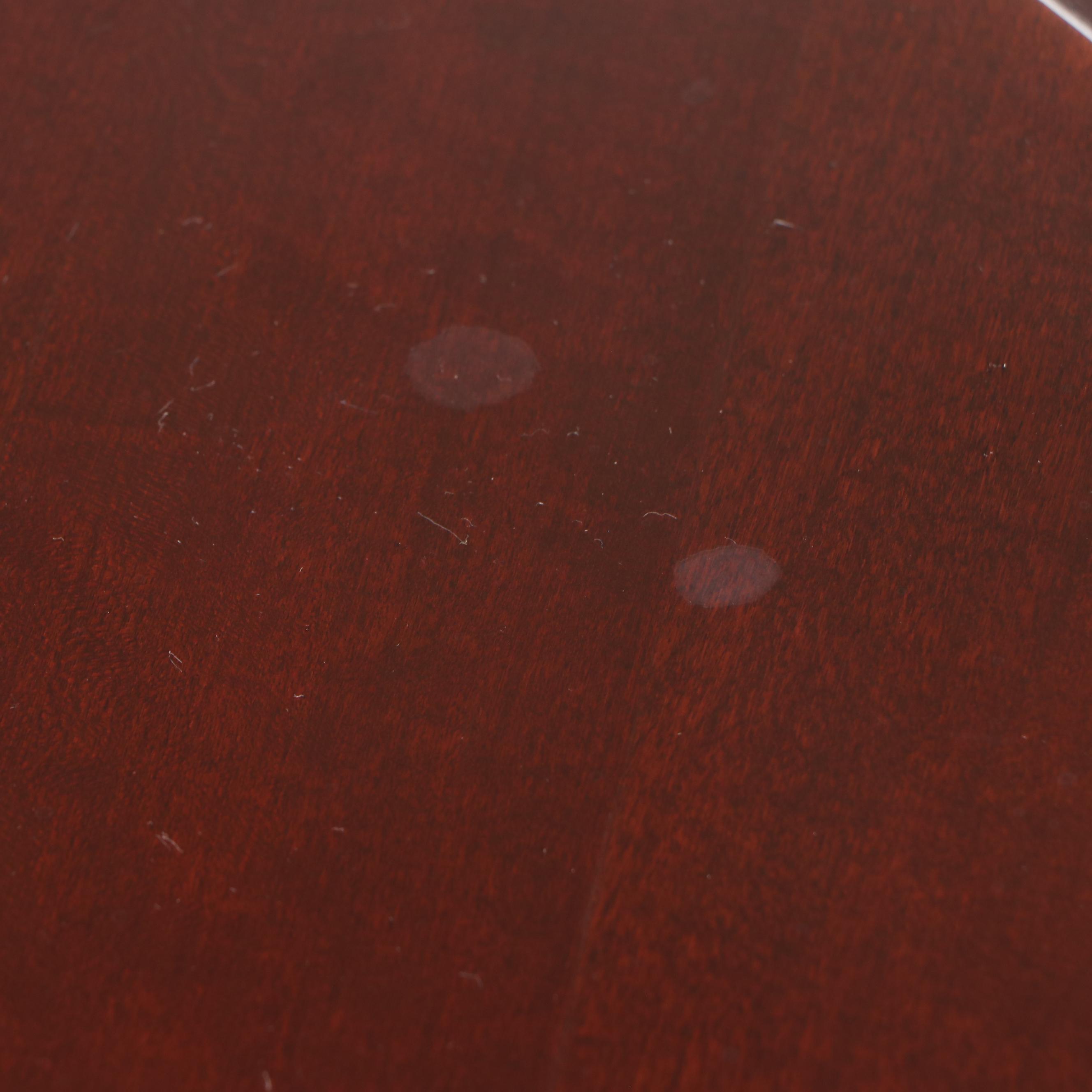 Pair of Broyhill Queen Anne Style Mahogany End Table