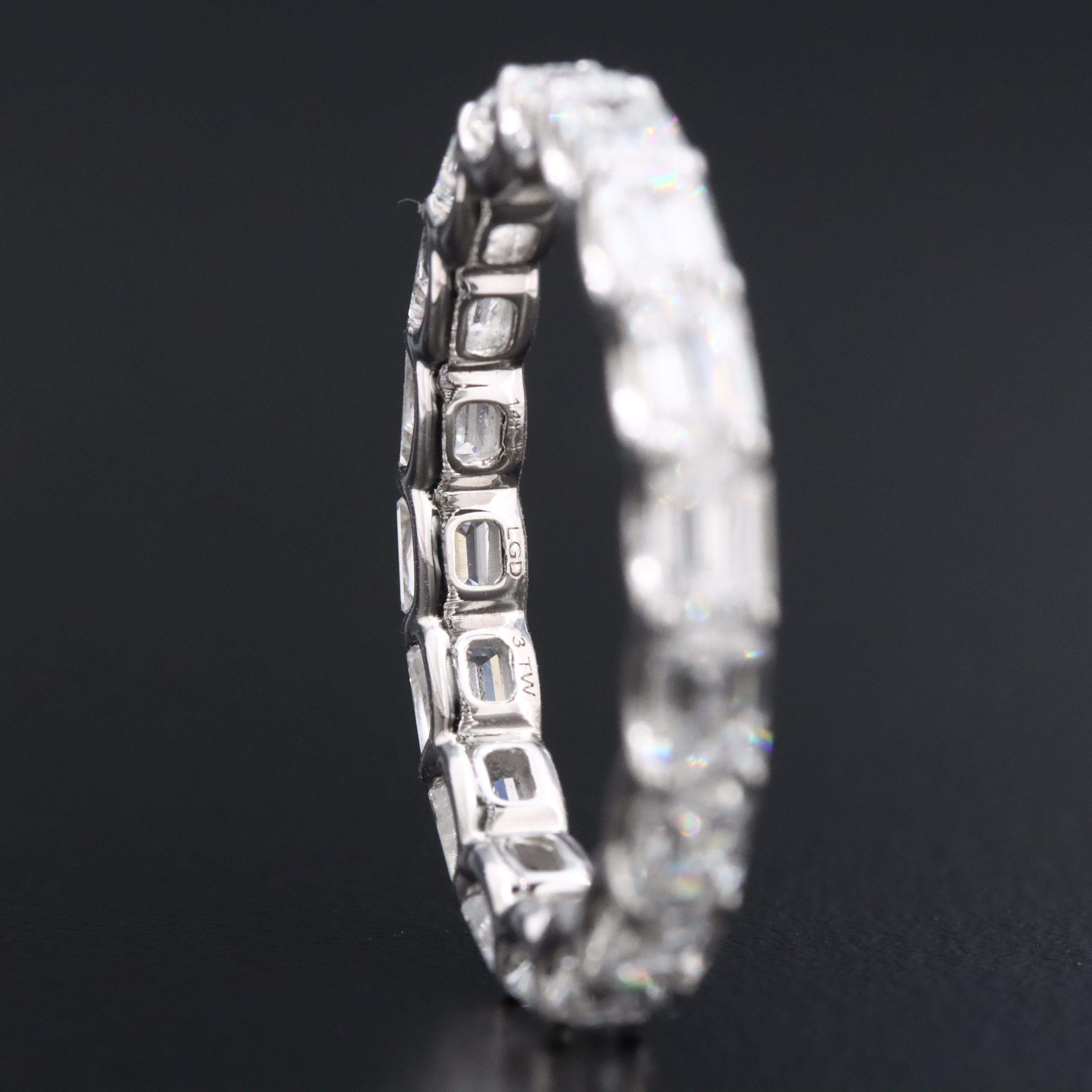 14K 3.00 CTW Lab Grown Diamond Eternity Ring