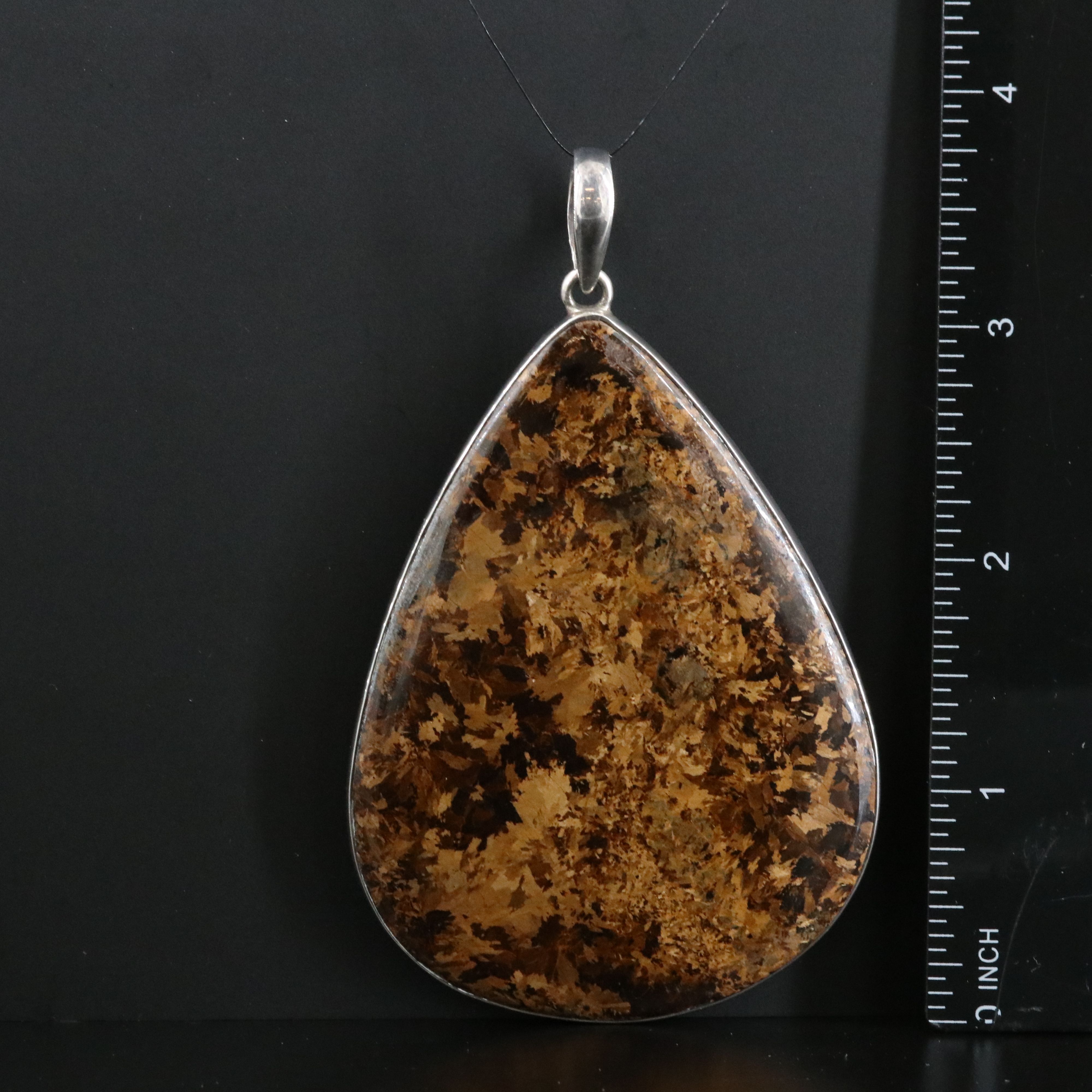 Sterling Bronzite Pendant