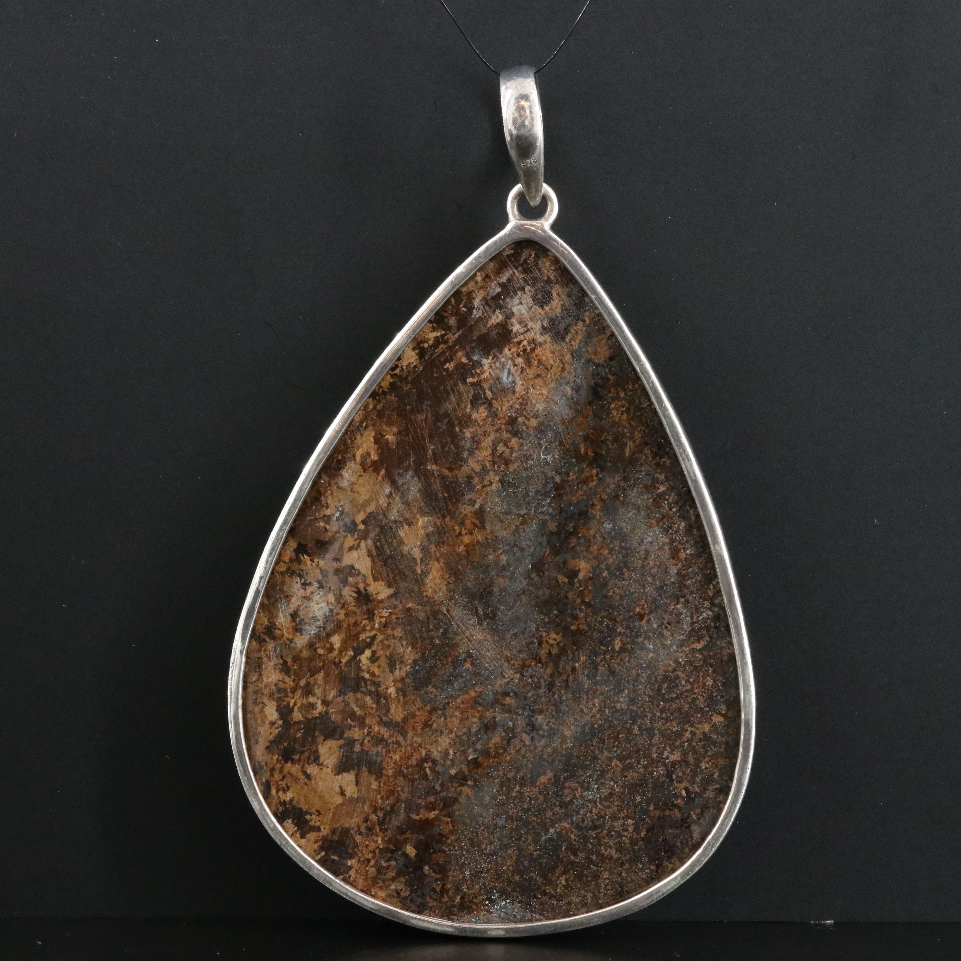Sterling Bronzite Pendant