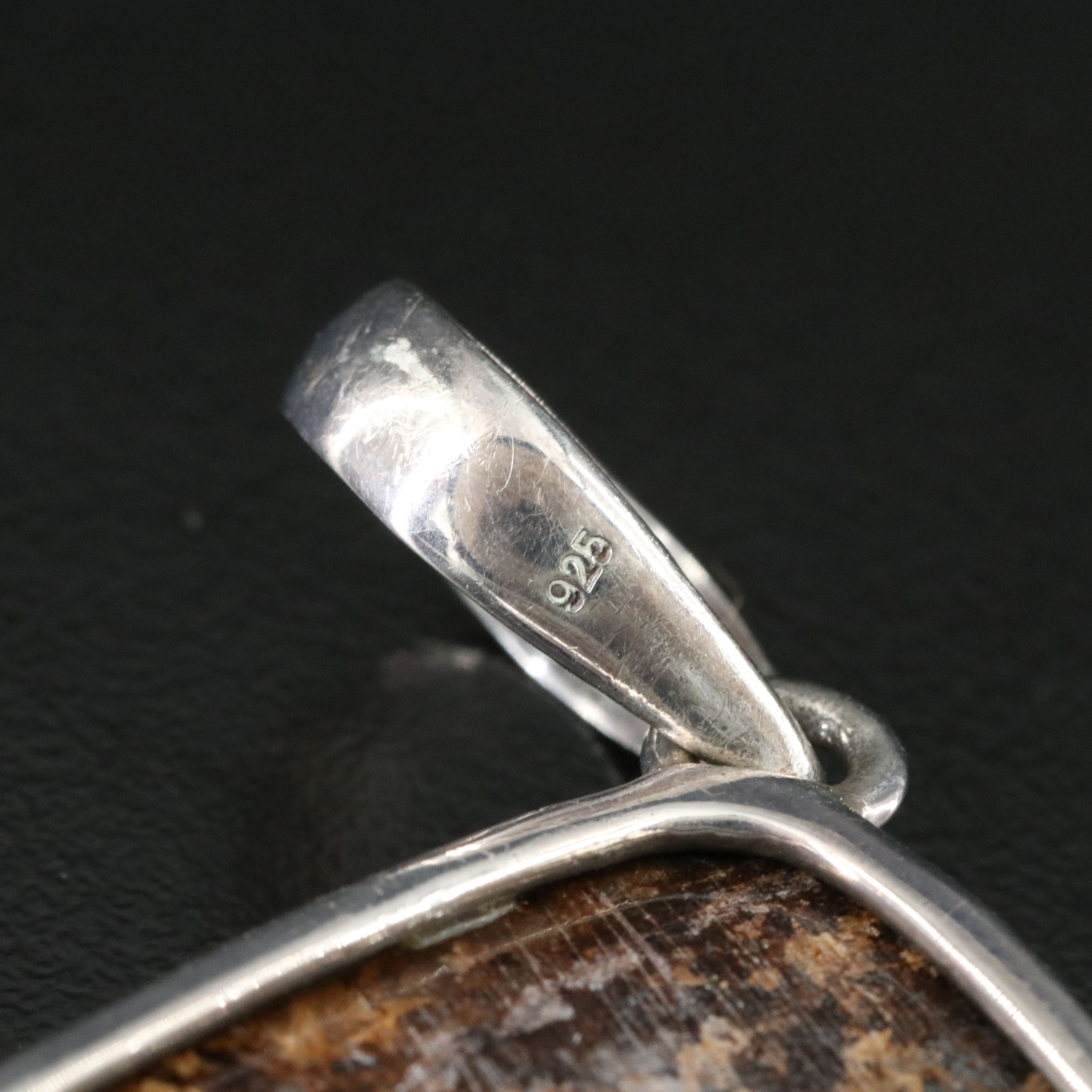 Sterling Bronzite Pendant