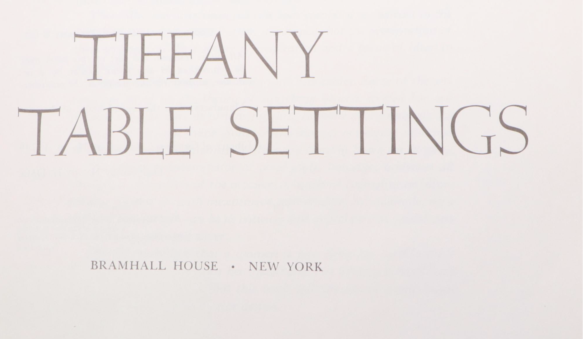 "Tiffany Table Settings" by Nancy H. Dale, 1960