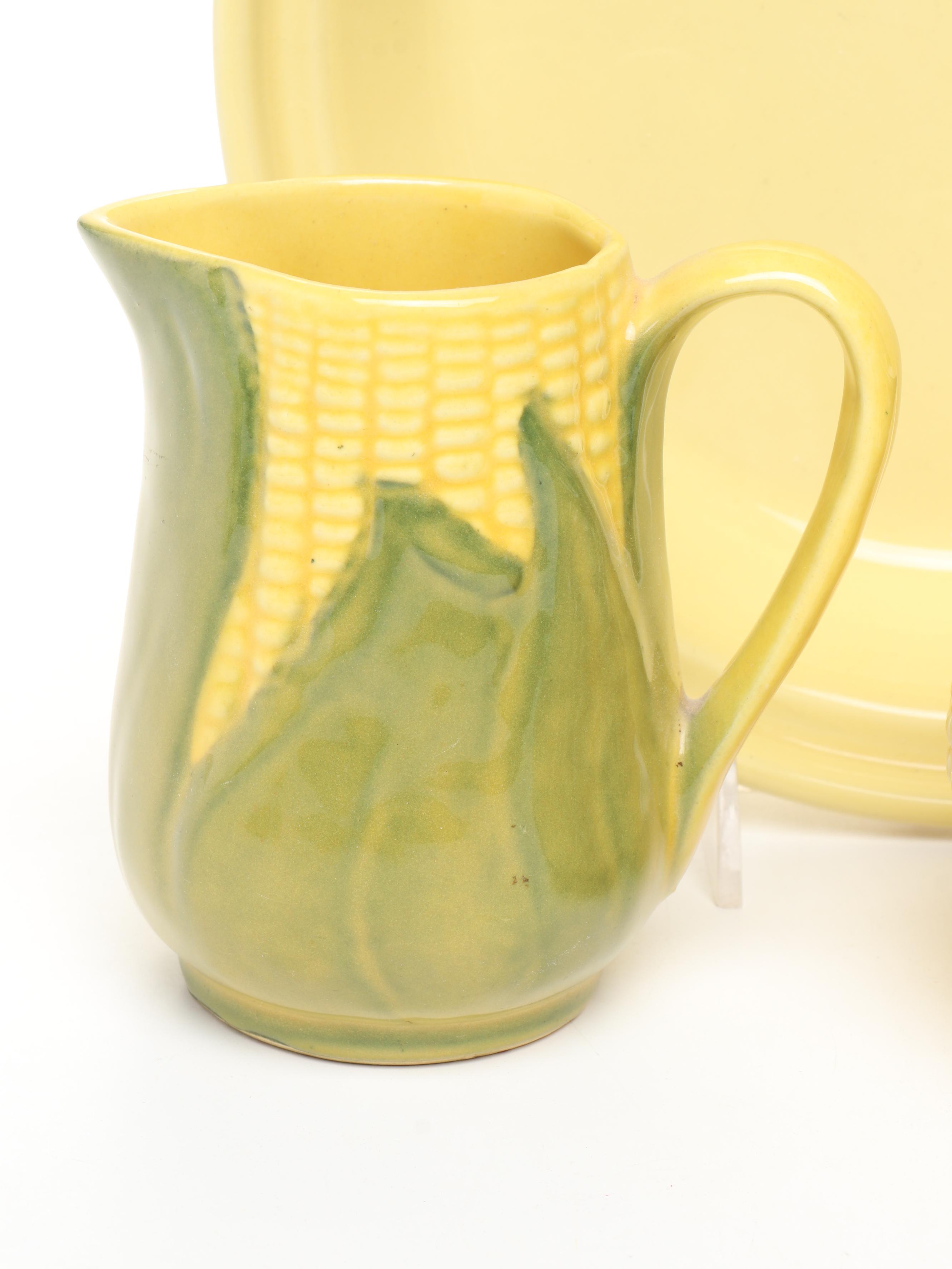 Shawnee Pottery "Corn King" and Homer Laughlin Ceramic Dinnerware
