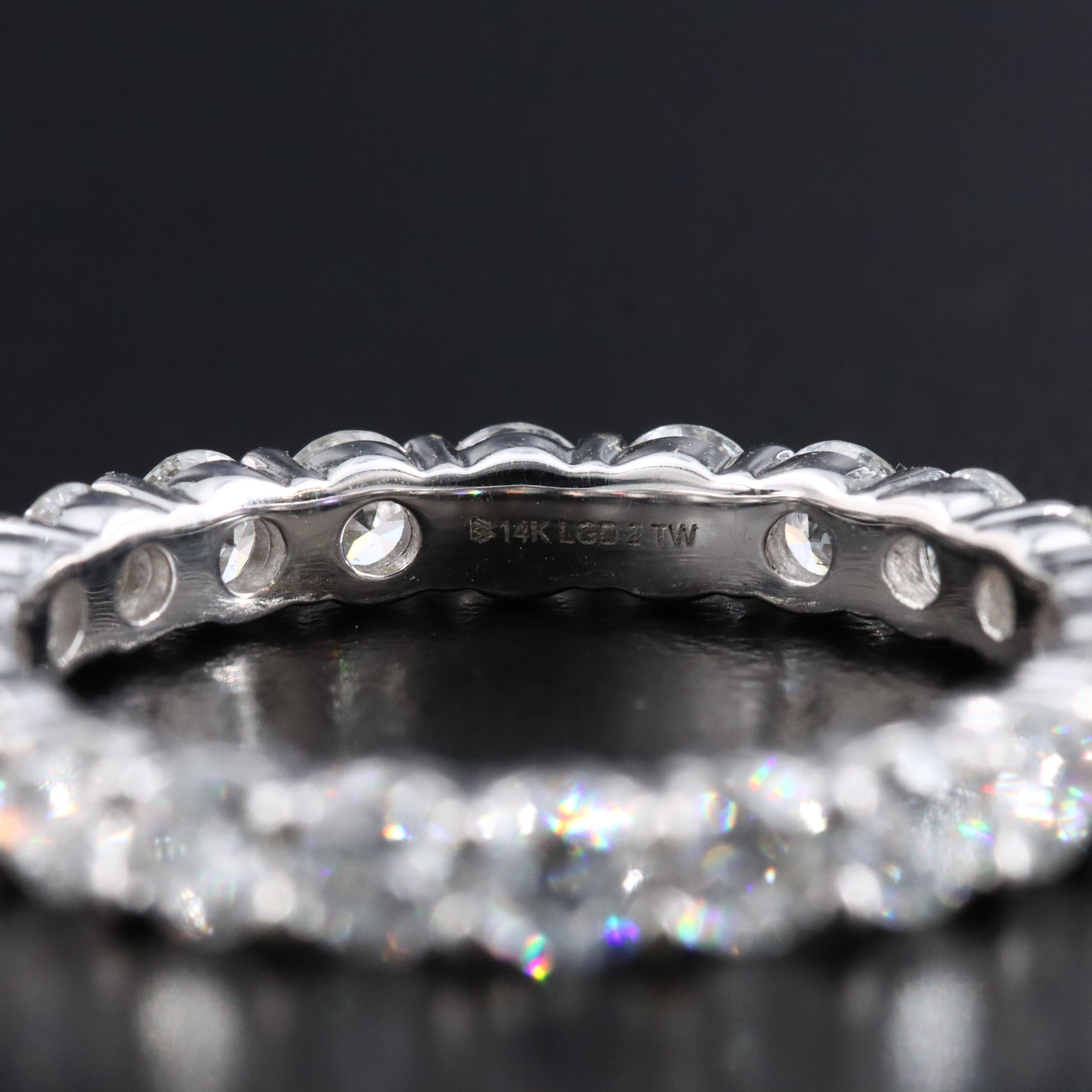 14K 2.00 CTW Lab Grown Diamond Eternity Ring
