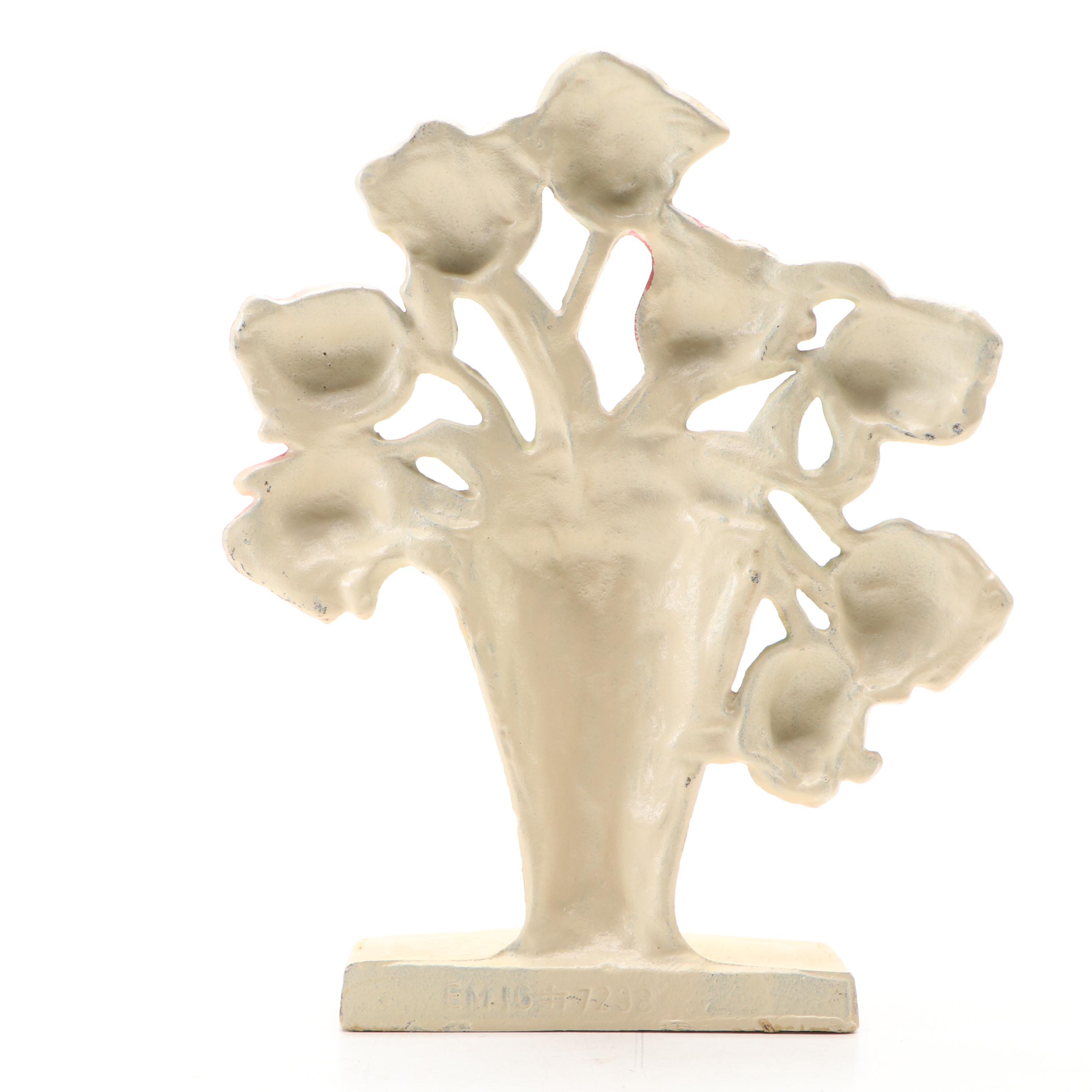 Cast Iron Flower Bouquet Doorstop