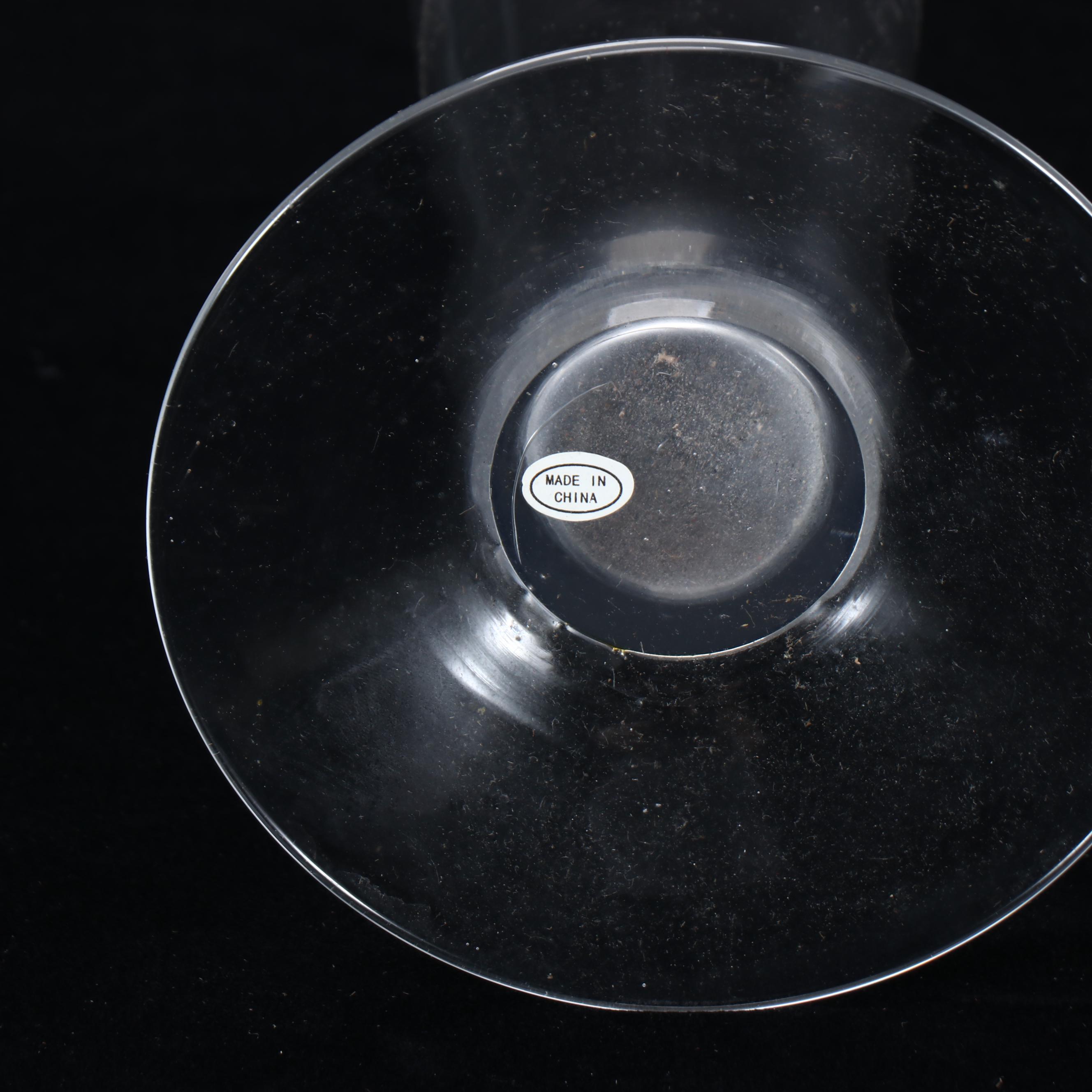 Tall Clear Glass Trumpet Vases