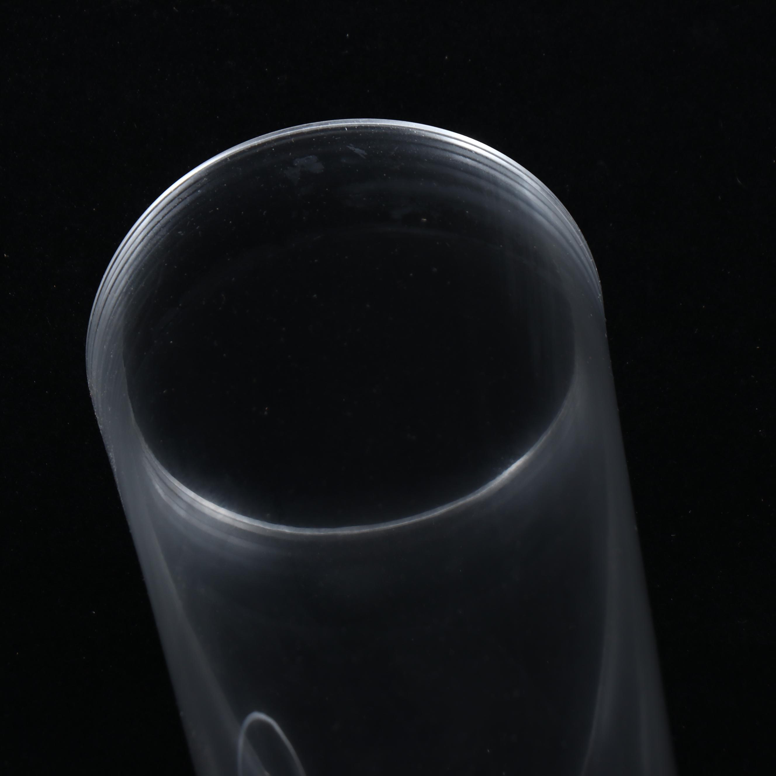 Tall Clear Glass Trumpet Vases