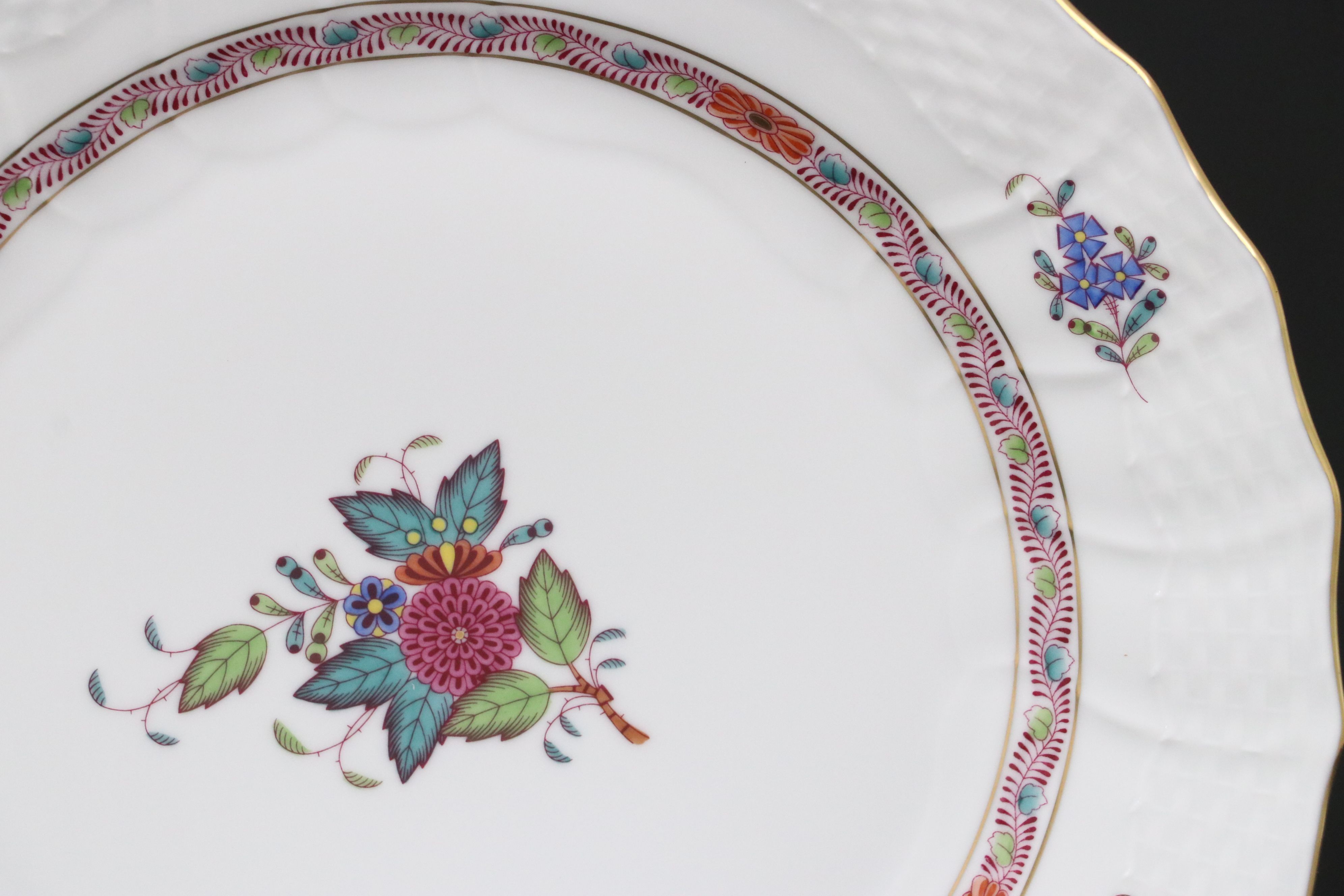 Herend Porcelain "Chinese Bouquet" Dinner Plates
