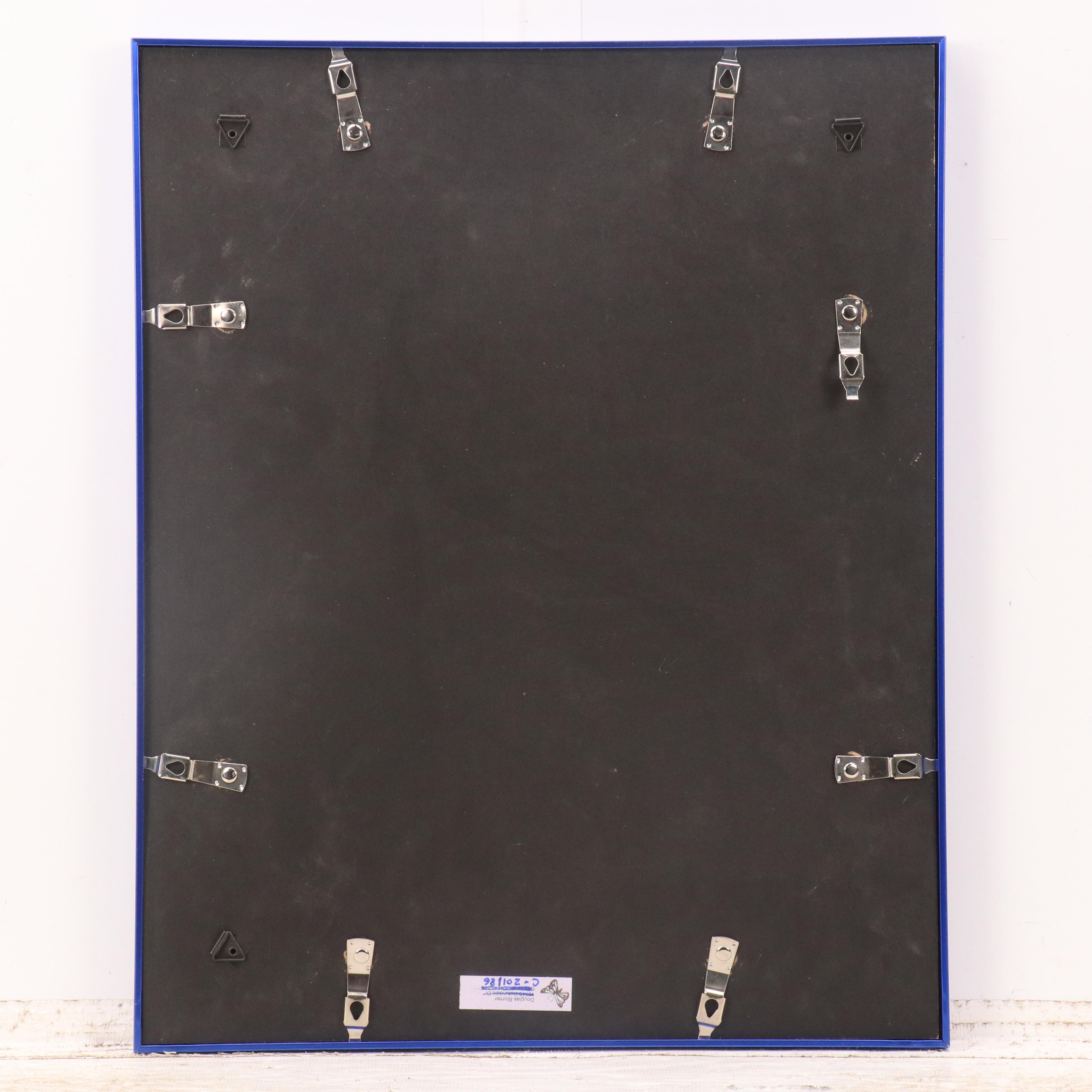 Framed Ukranian Needlepoint with Floral Motif