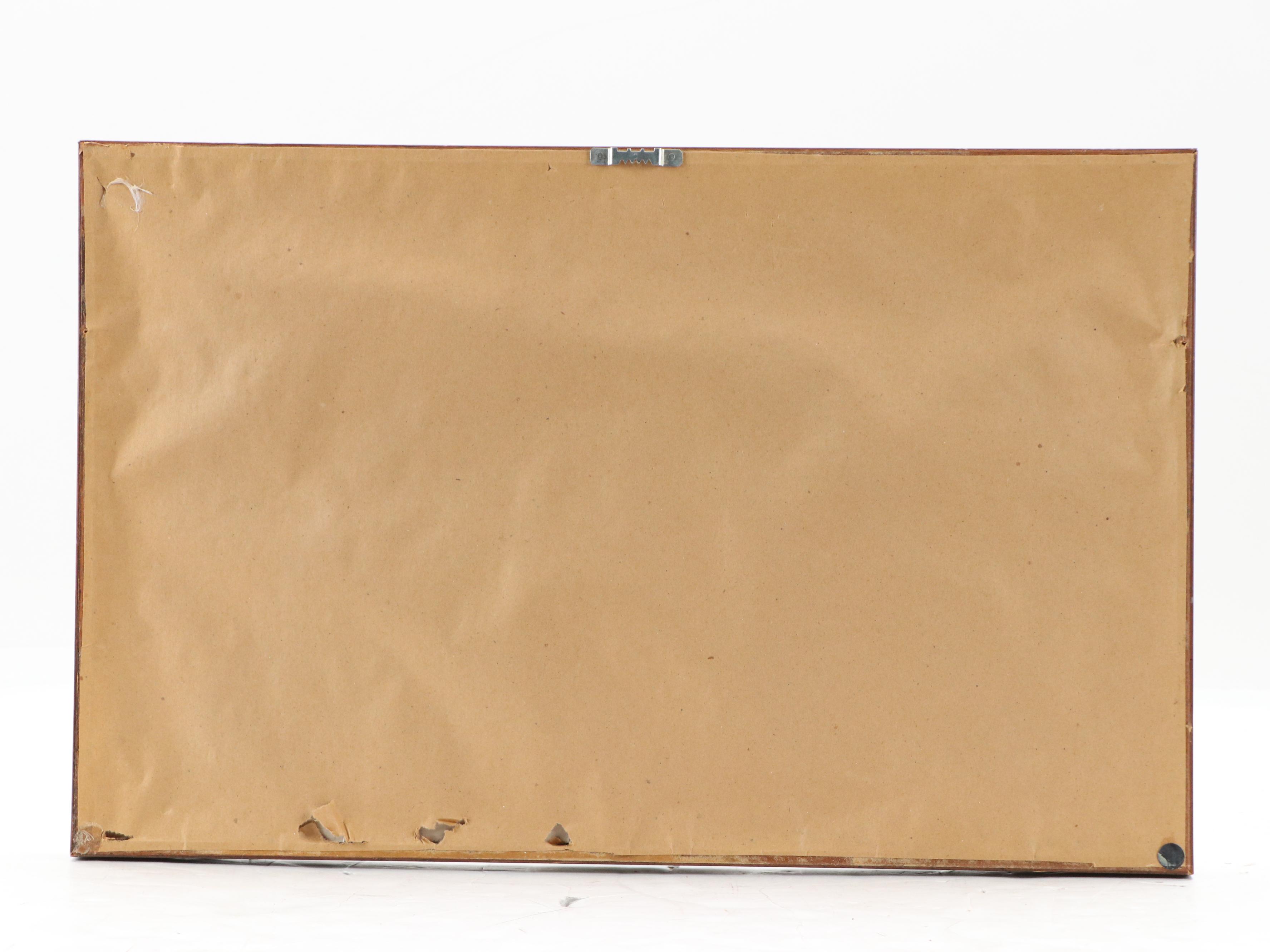 Pair of Amish-Themed Cross-Stitch Embroideries, Circa 1990