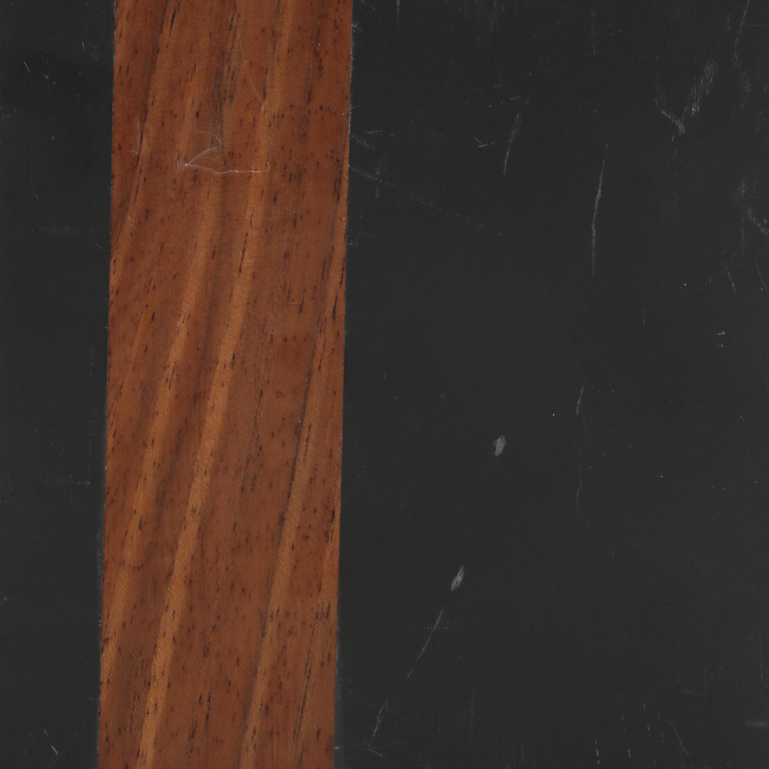 Harpswell House Style Mid Century Modern Slate and Walnut Bookends