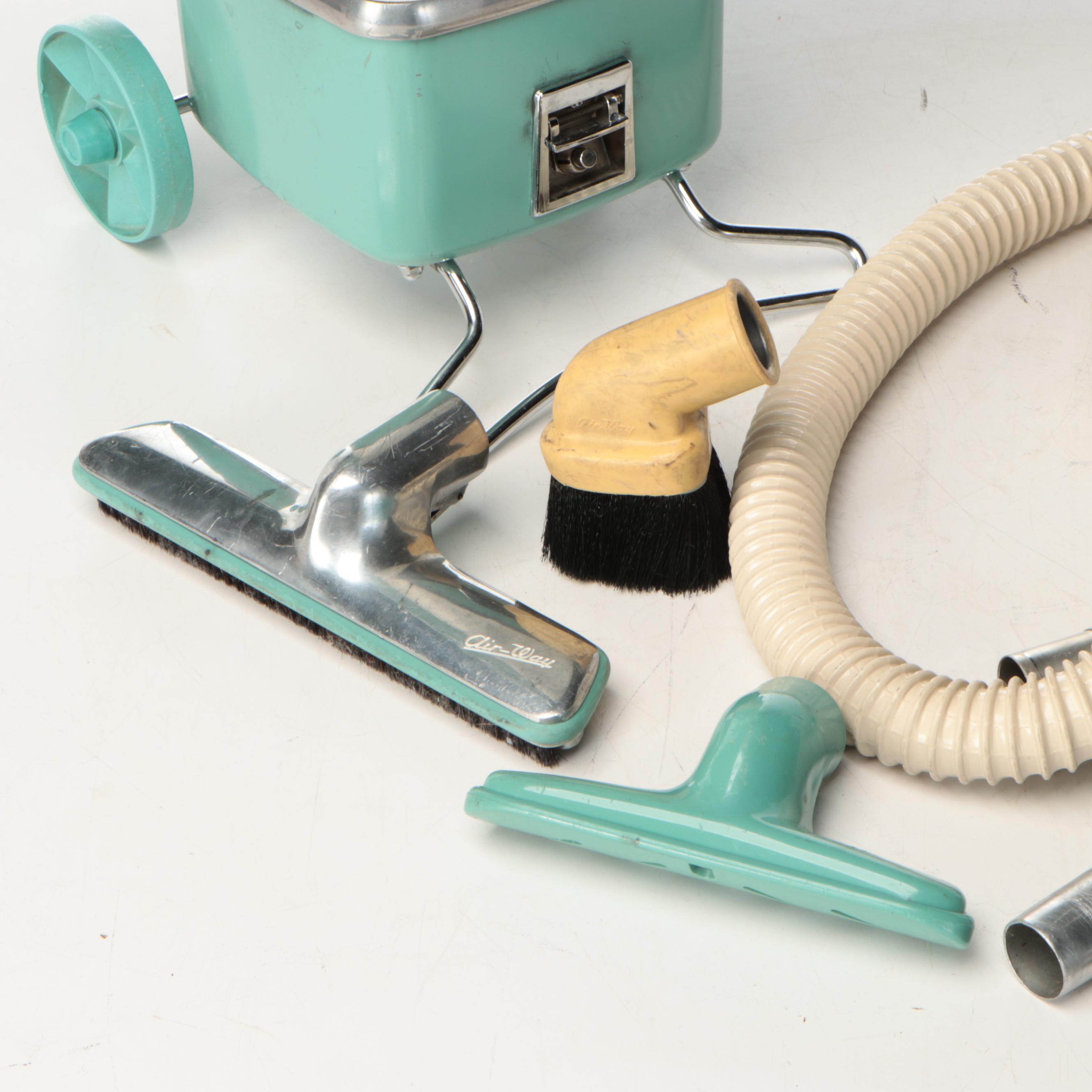 Air-Way 88 Mark II Air Sanitizor Vacuum and Attachments, Mid-20th Century