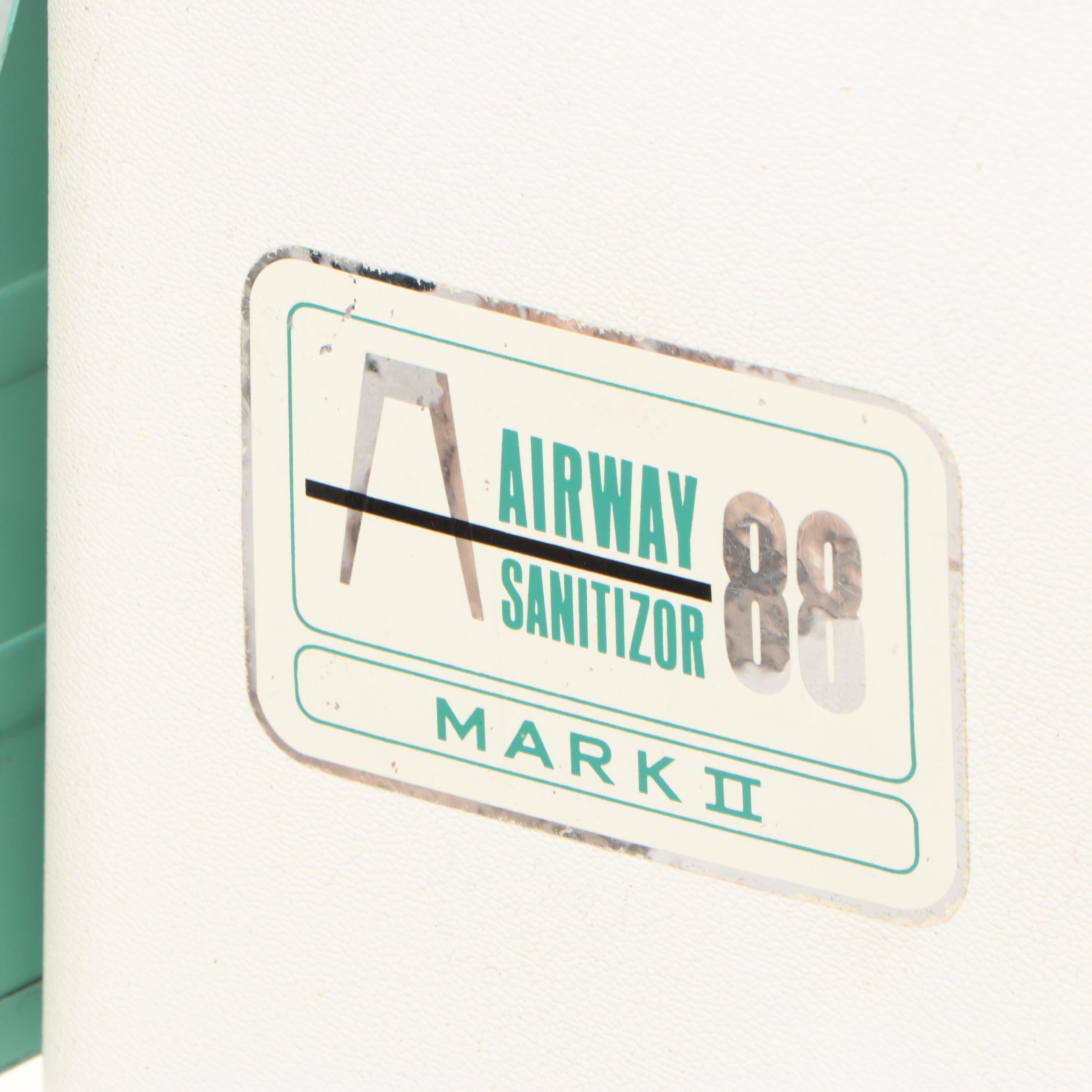 Air-Way 88 Mark II Air Sanitizor Vacuum and Attachments, Mid-20th Century