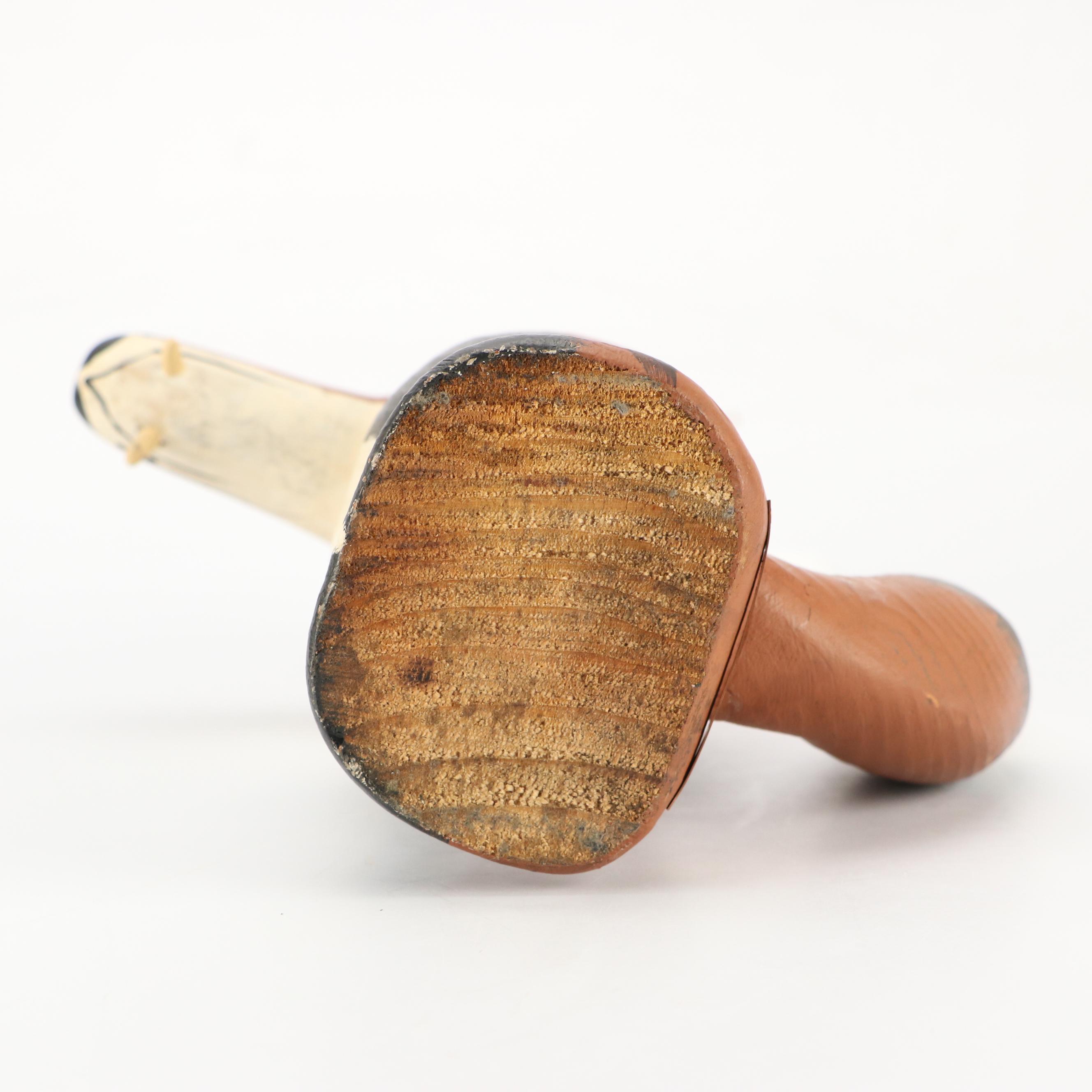 Capt. Veron Bryant Folk Art Carved and Painted Wood Fox Sculpture