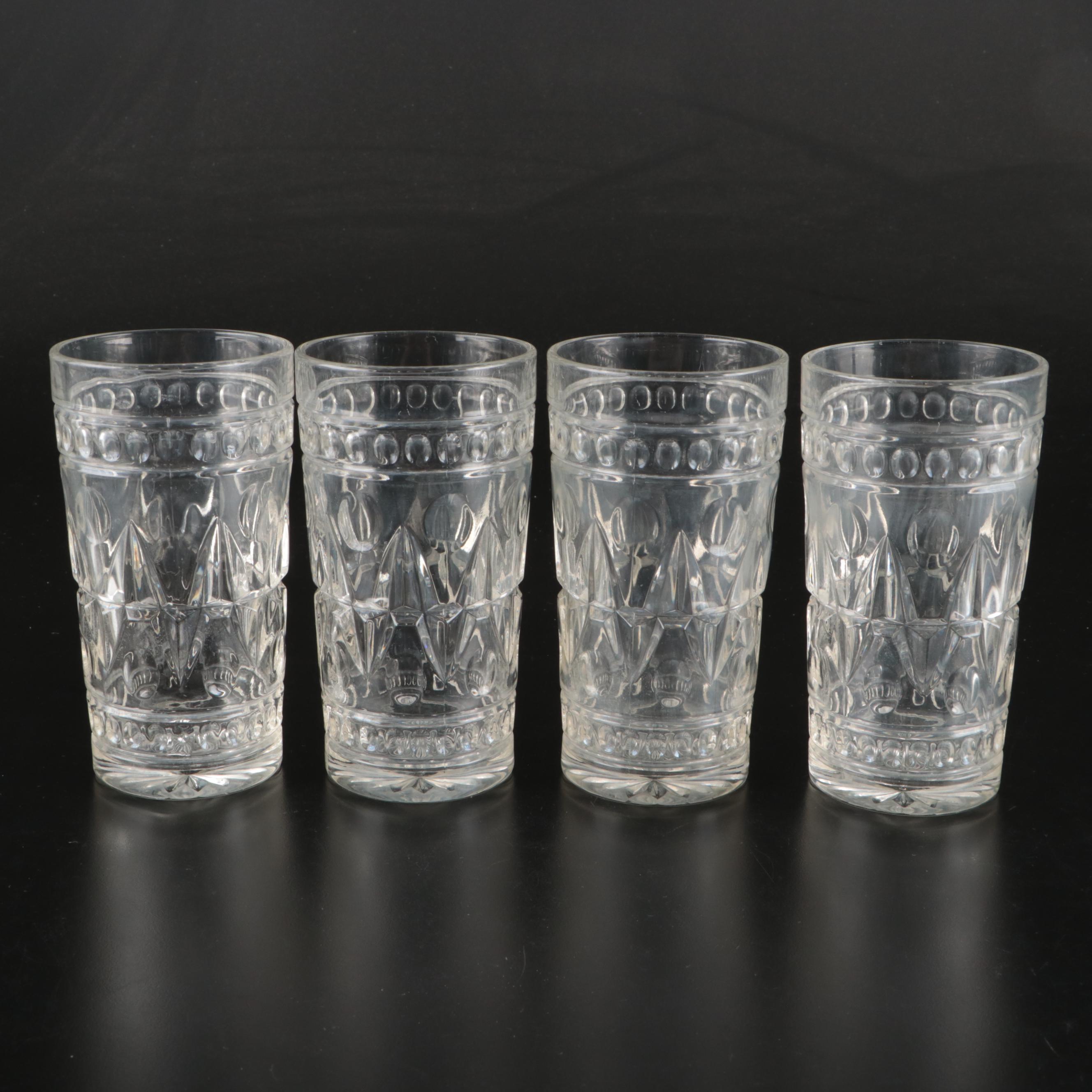 Colony Glass "Park Lane Clear" Tumblers and Glassware, Mid to Late 20th Century