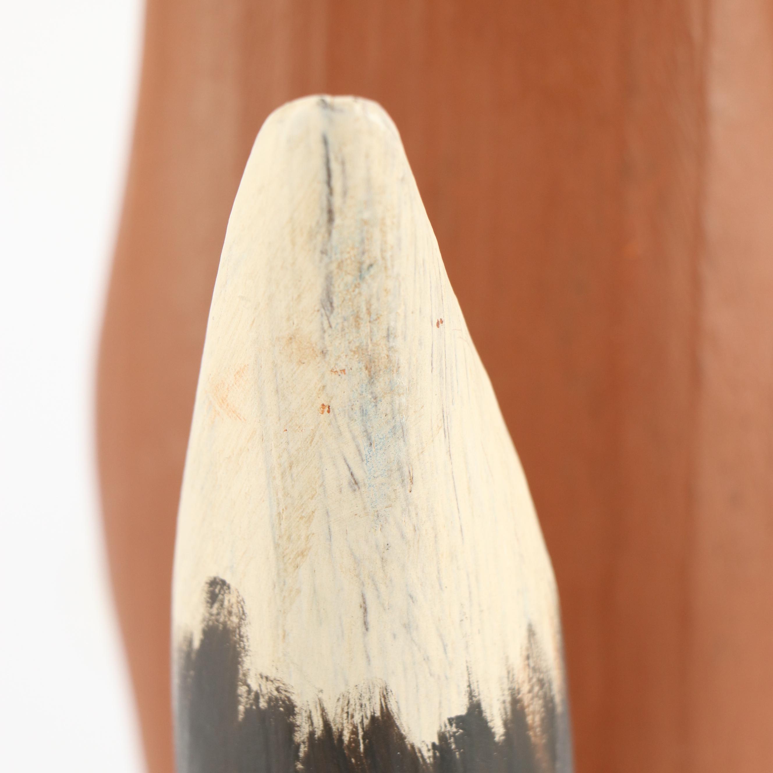 Capt. Veron Bryant Folk Art Carved and Painted Wood Fox Sculpture