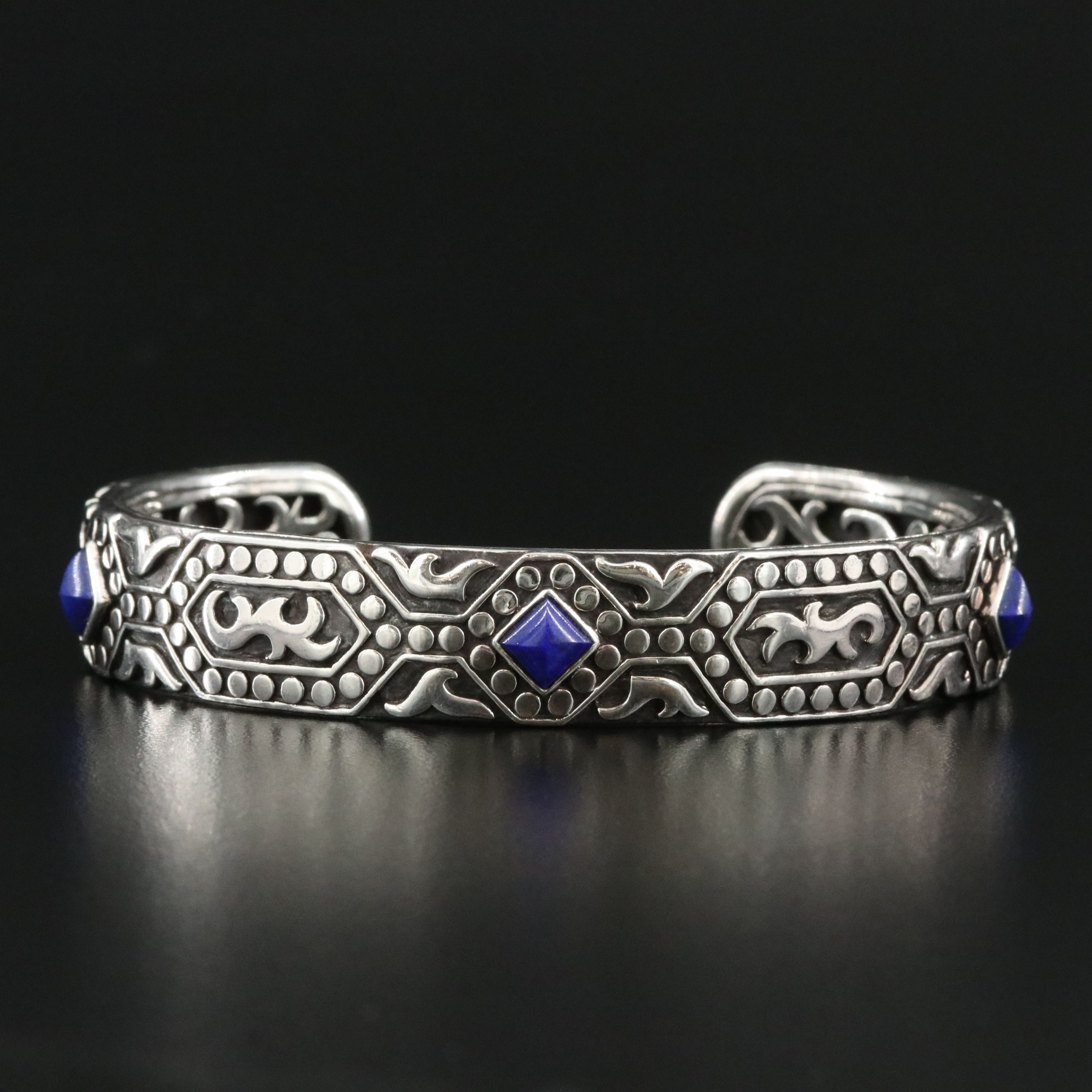 John Hardy Dayak Sterling Cuff Bracelet