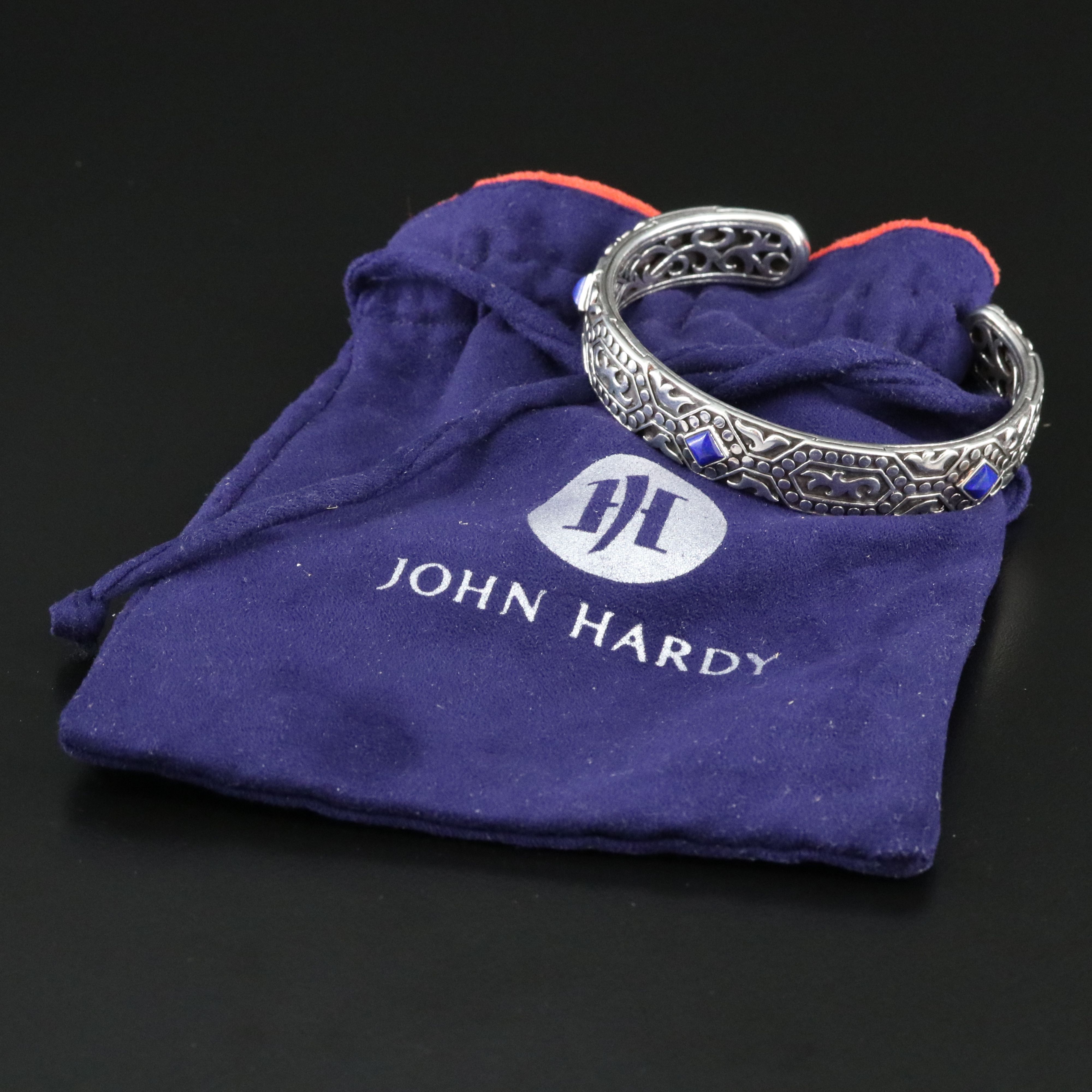 John Hardy Dayak Sterling Cuff Bracelet