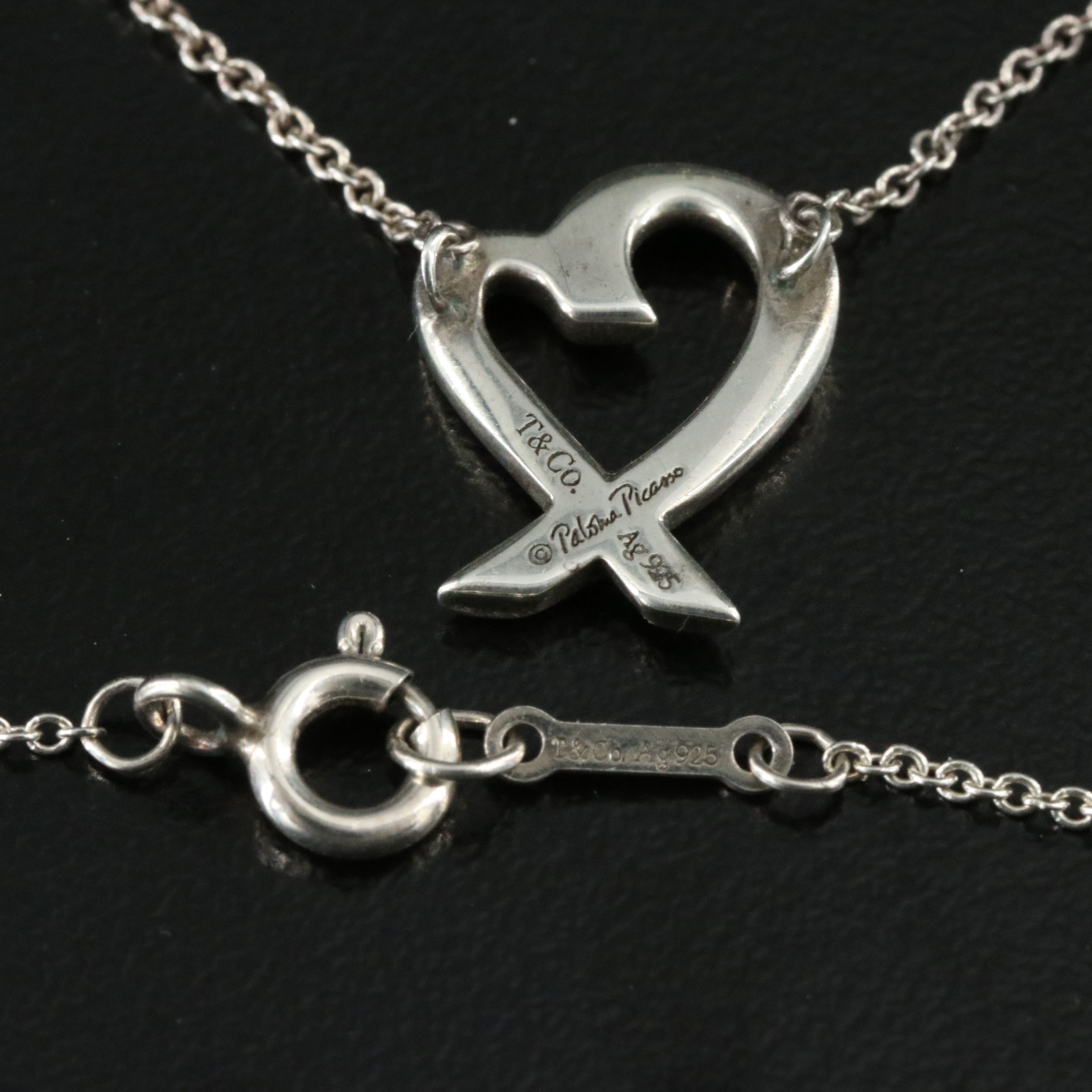 Paloma Picasso for Tiffany & Co. Loving Heart Sterling Necklace