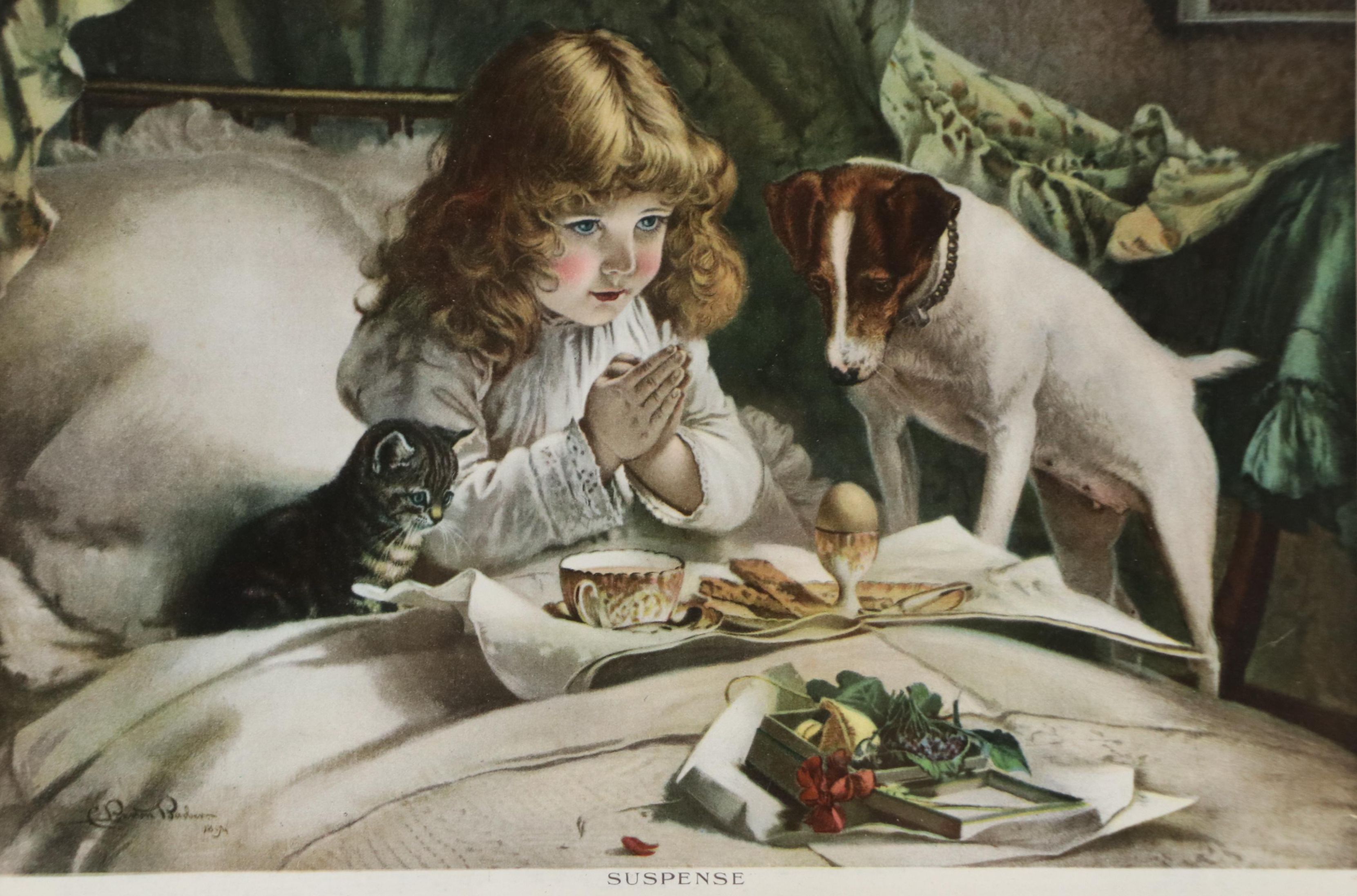Halftone After Charles Burton Barber "Suspense"