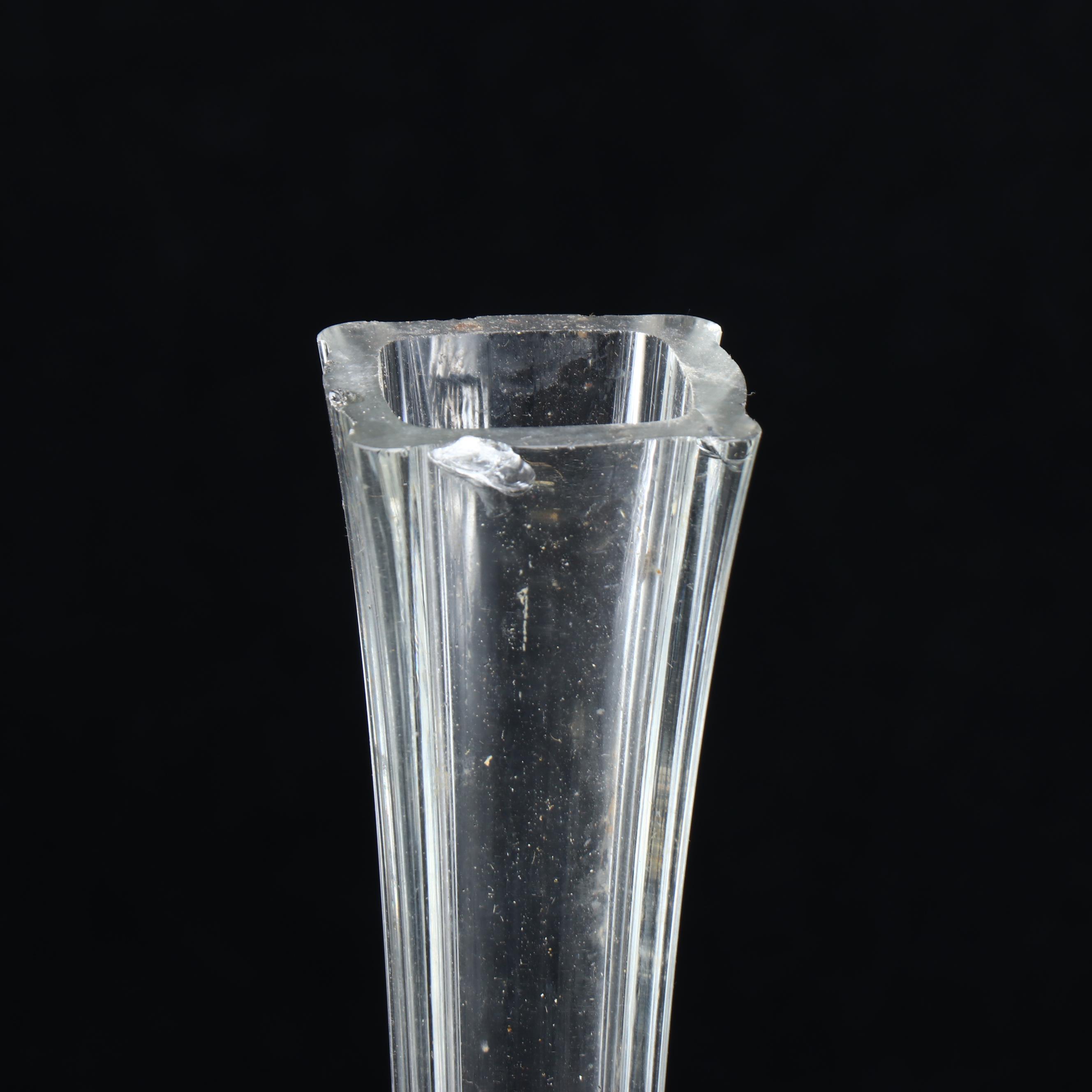 Tall Clear Glass Bud Vases of Heights Between 24" and 30"
