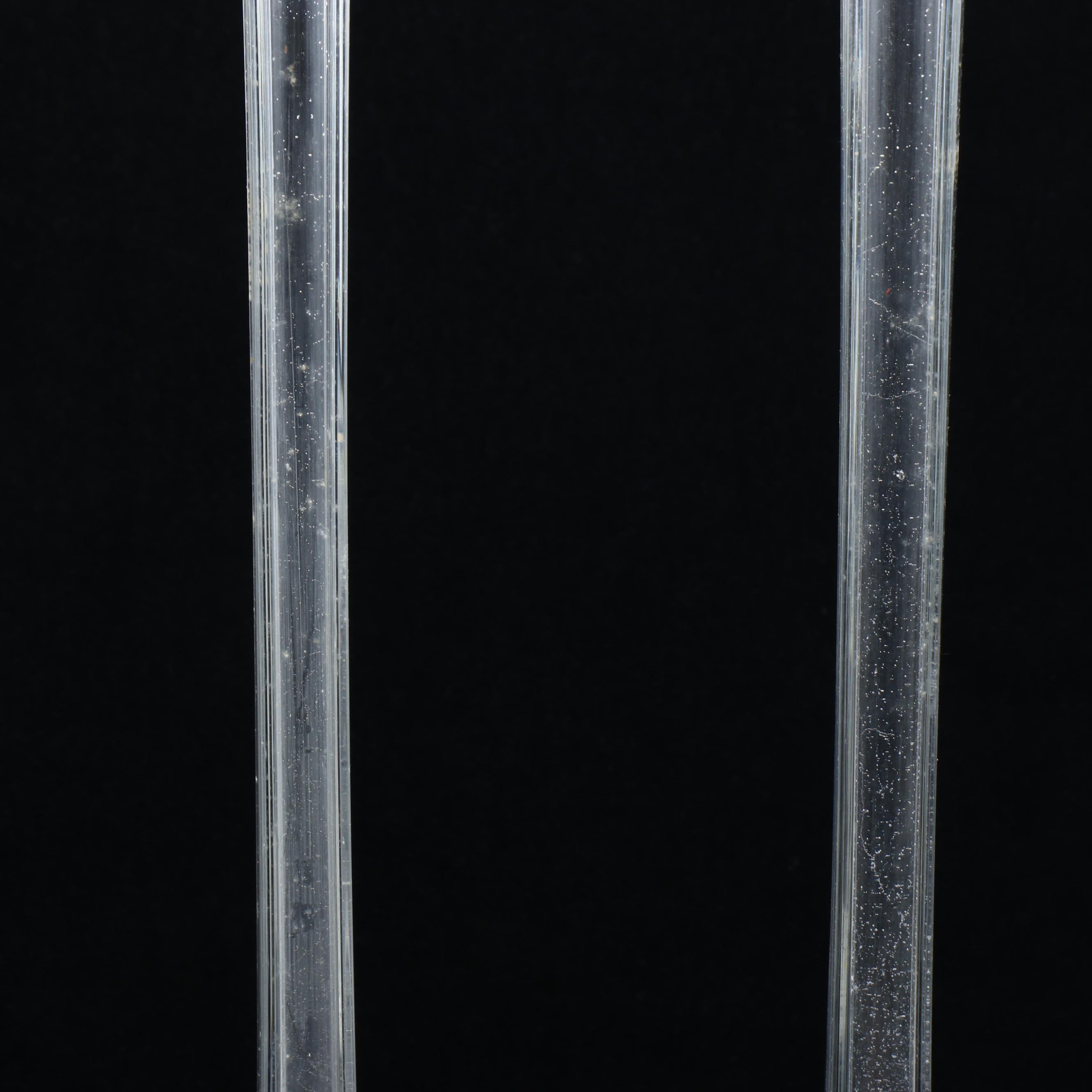 Tall Clear Glass Bud Vases of Heights Between 24" and 30"