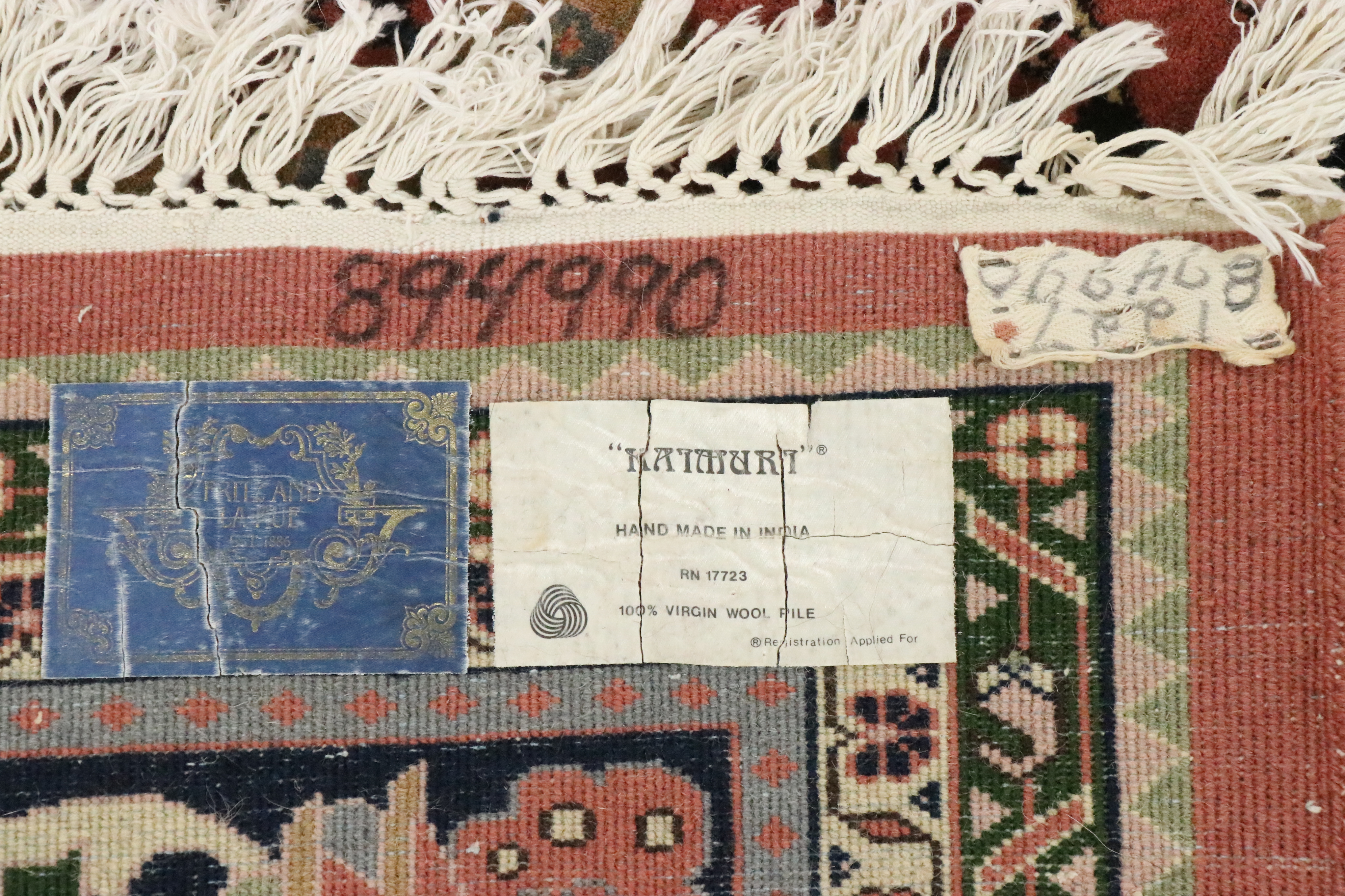 9' x 12'3 Hand-Knotted Fitz & LaRue Persian Sarouk Room Sized Rug