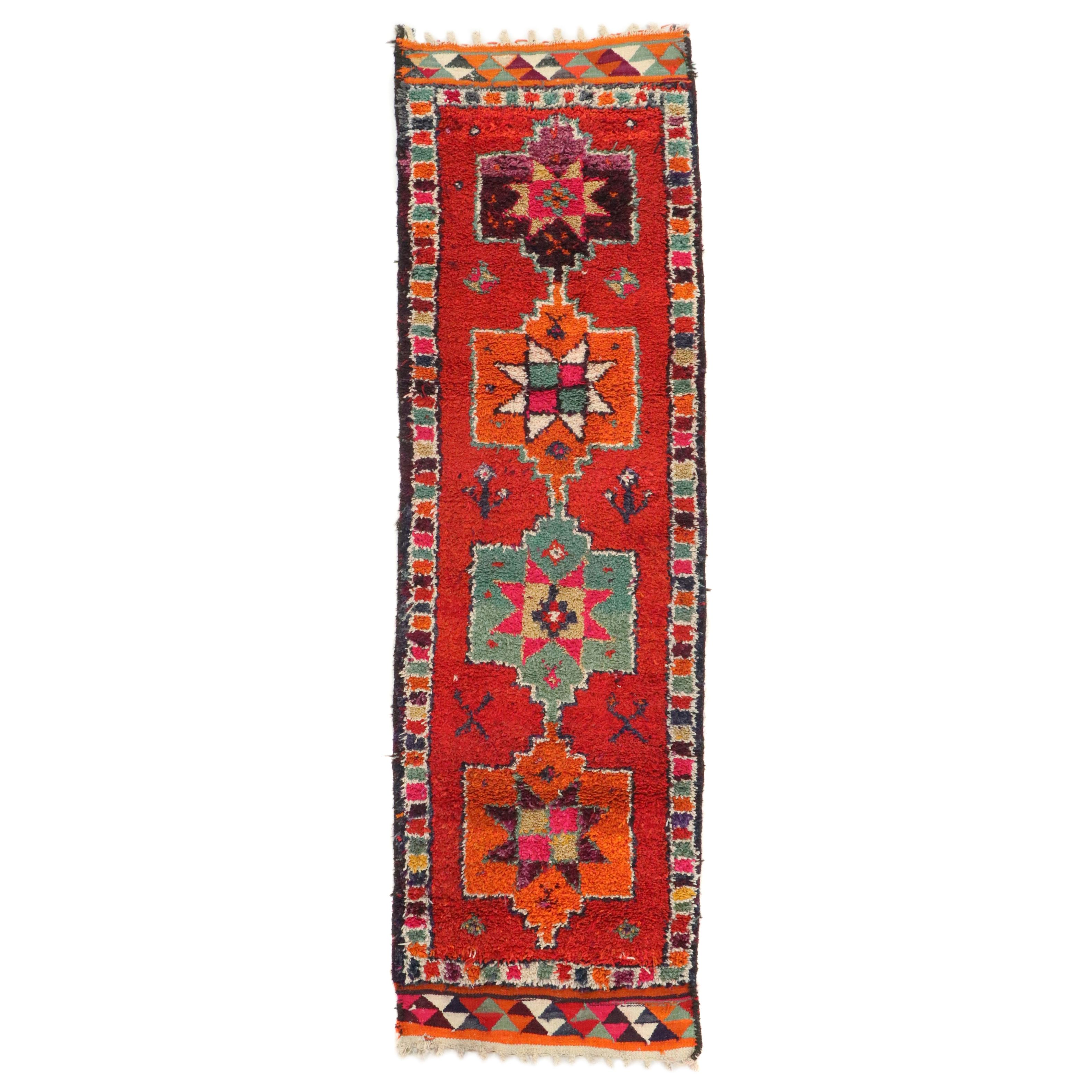 3'2 x 10'6 Hand-Knotted Moroccan Berber Long Rug