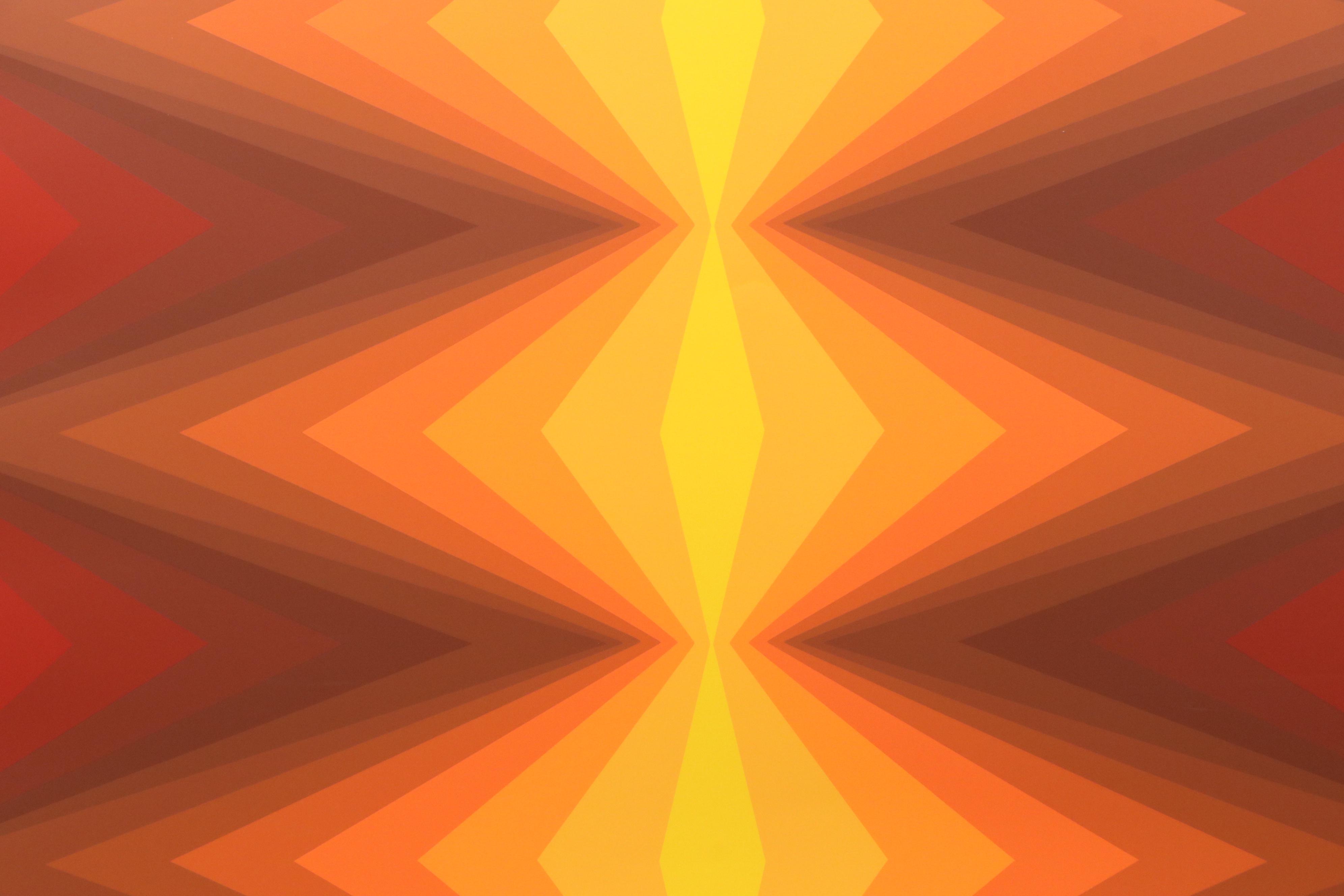 Jürgen Peters Op Art Serigraph, 1980