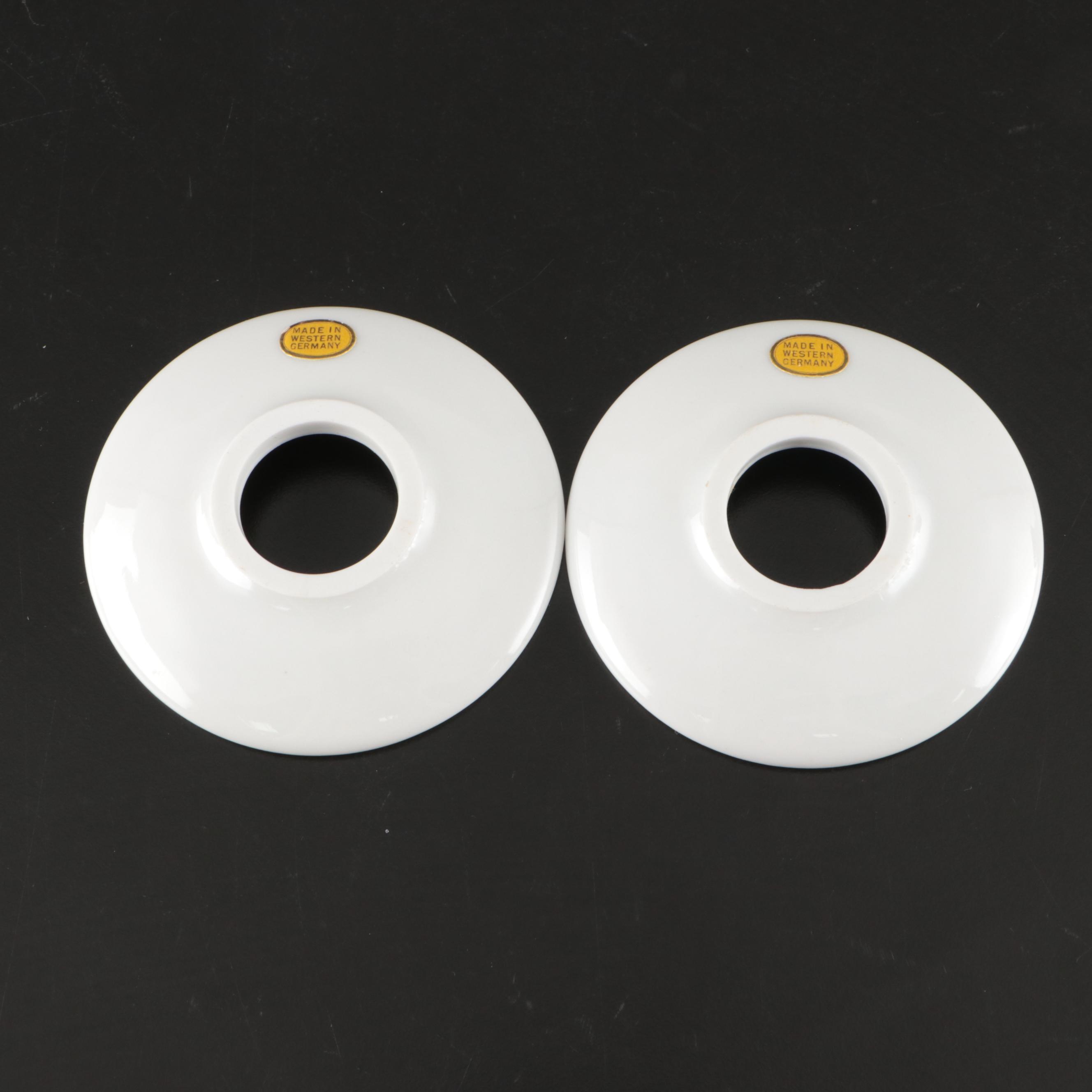 Japanese Blue Floral Ceramic Pitcher and Plates with Other Floral Tableware