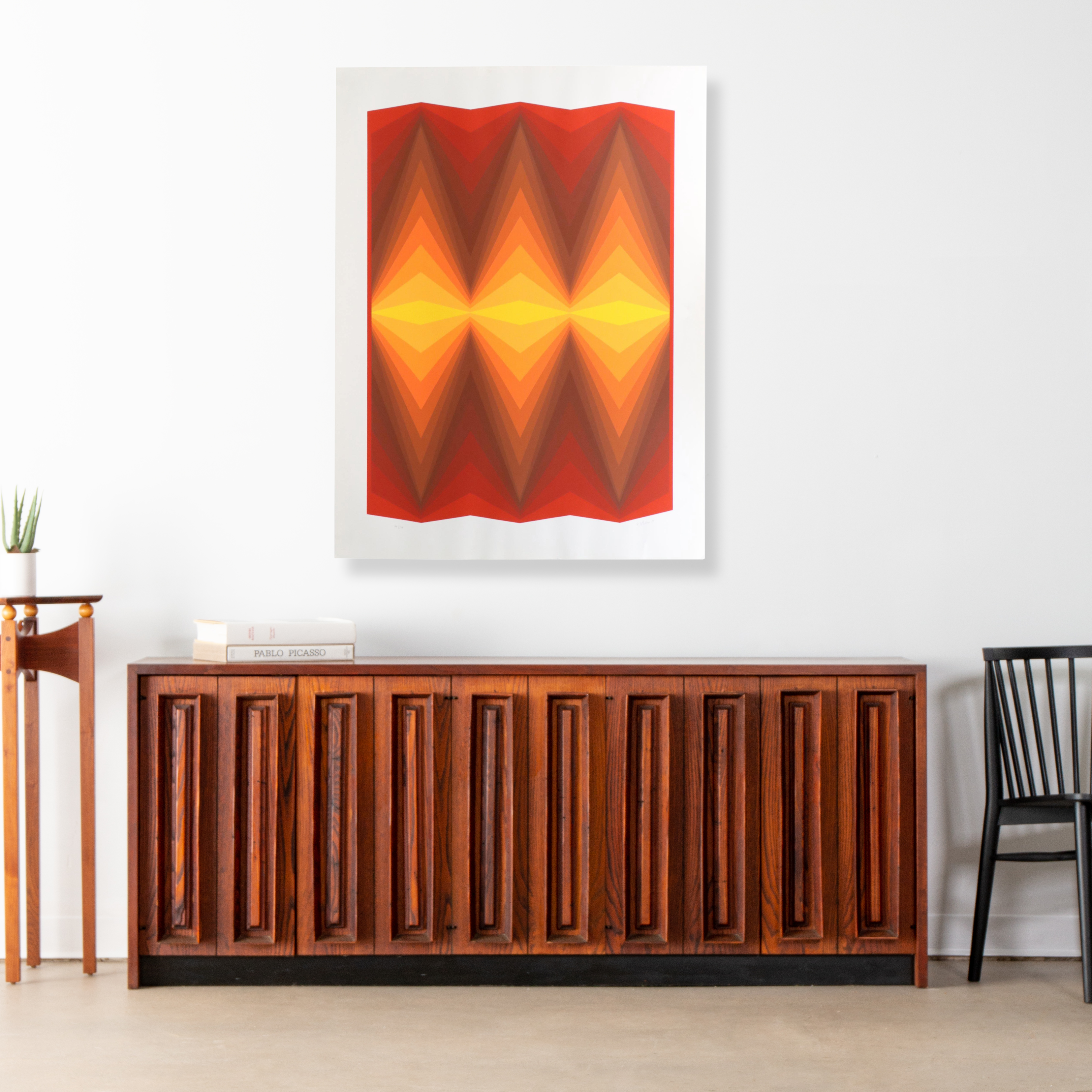 Jürgen Peters Op Art Serigraph, 1980