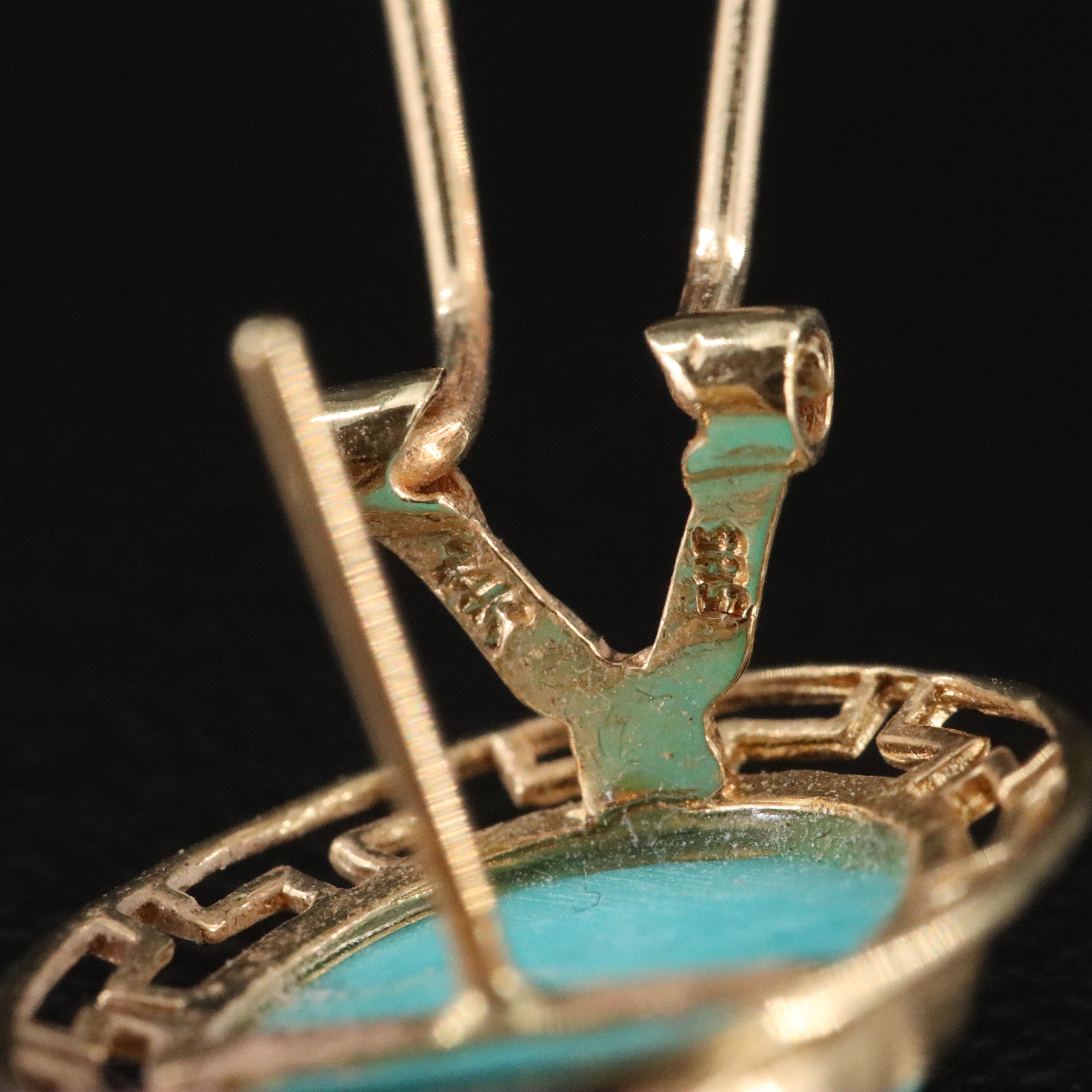 14K Turquoise Earrings