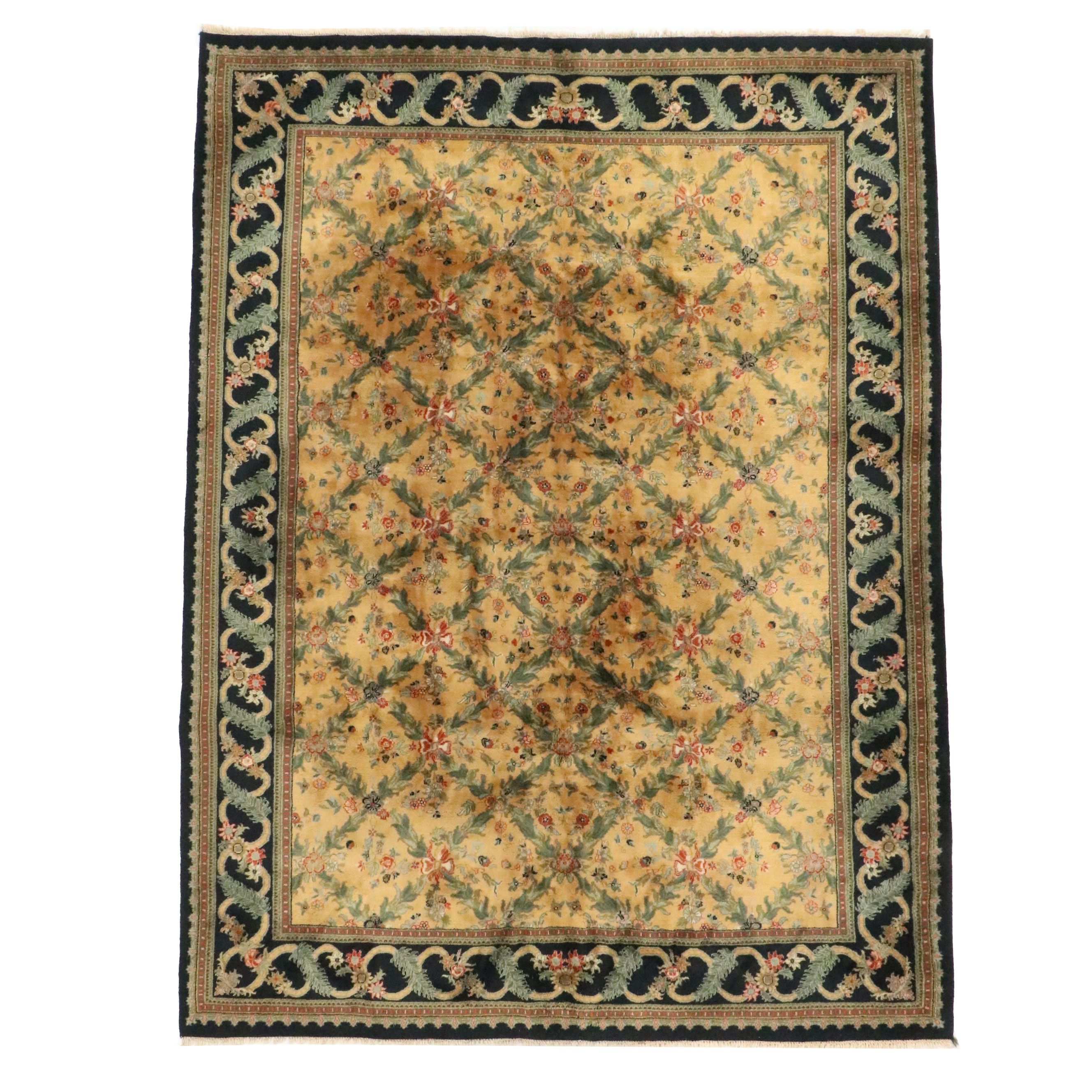 8'6 x 11'5 Hand-Knotted Sino-French Aubusson Area Rug
