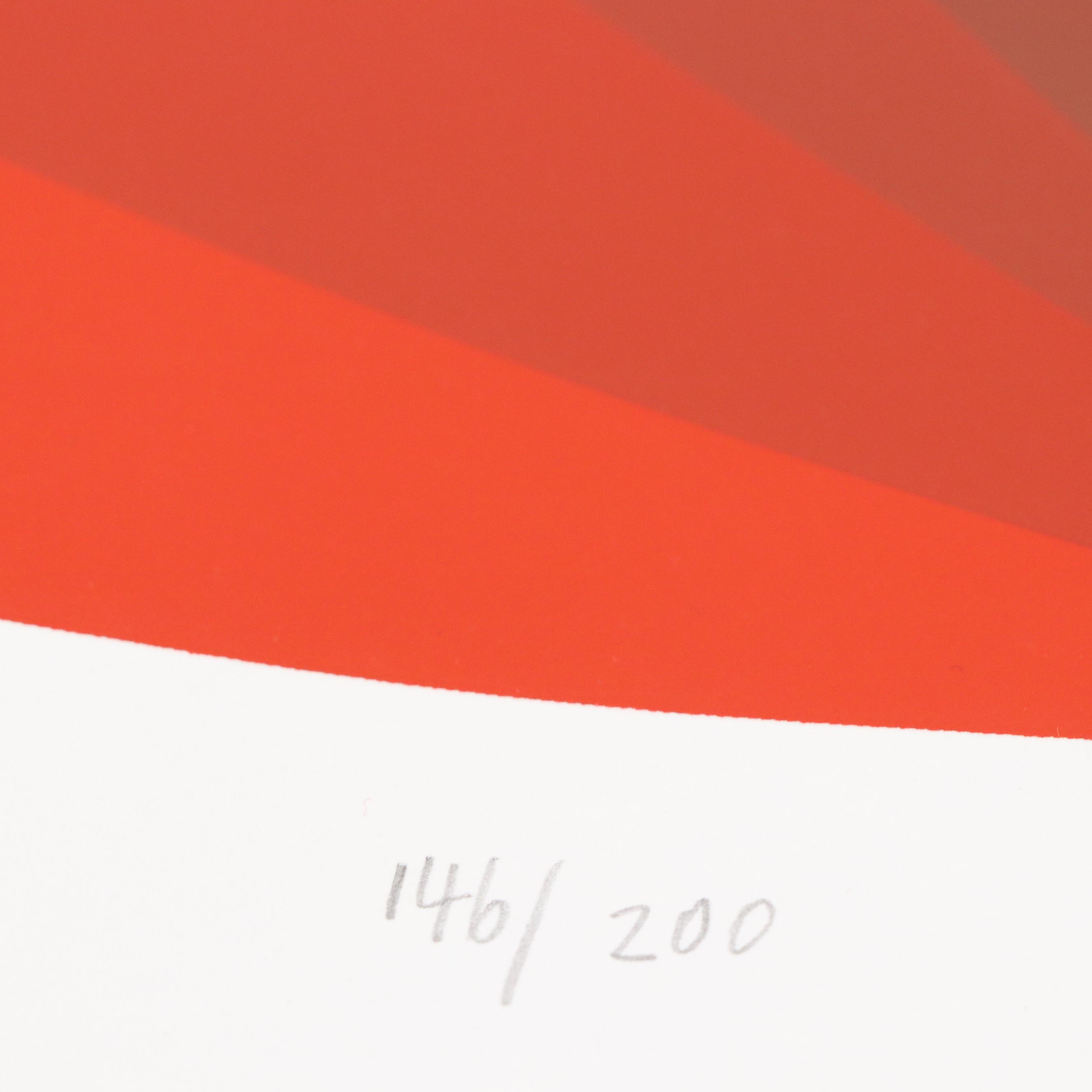 Jürgen Peters Op Art Serigraph, 1980