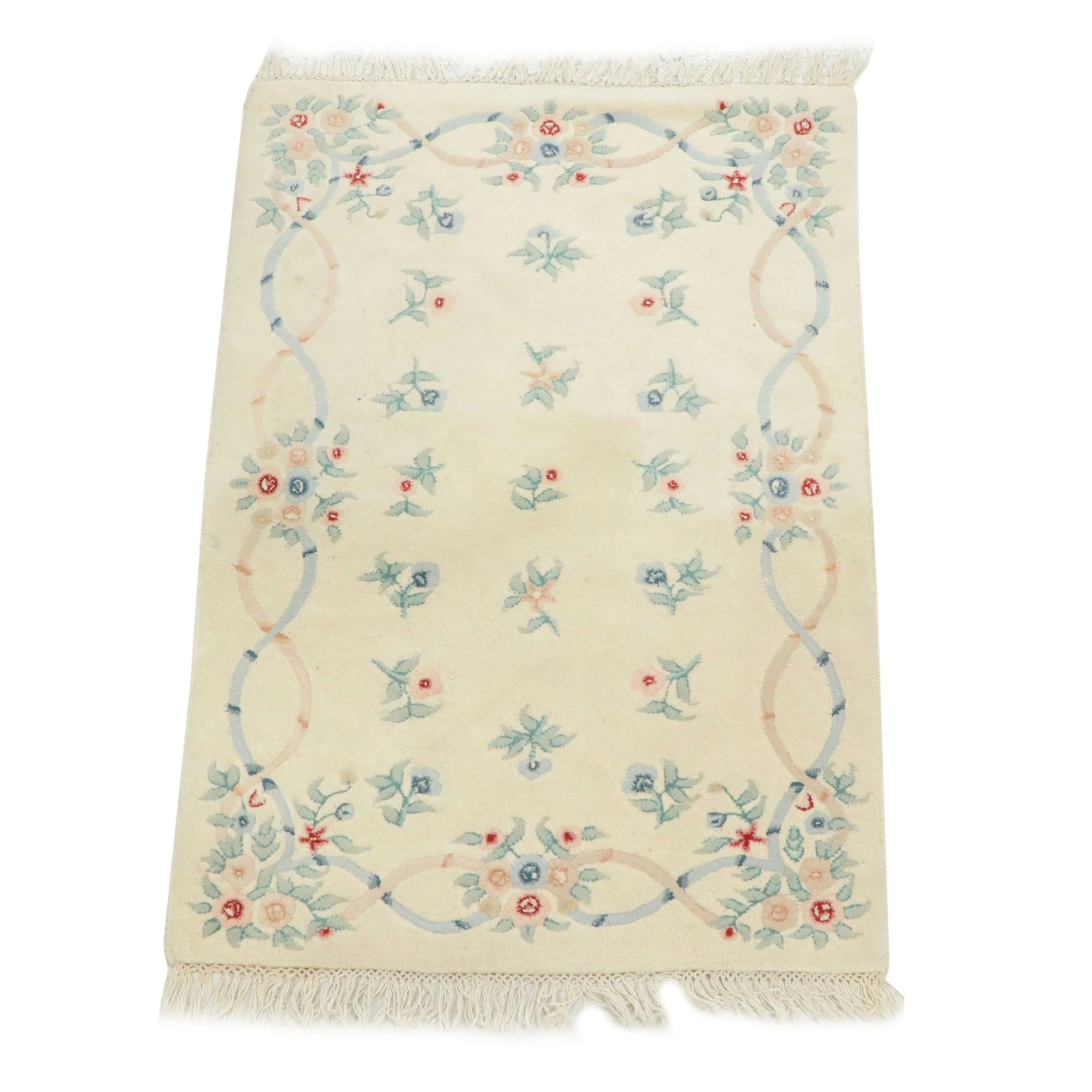 3'6 x 5'7 Hand-Tufted Indo-Chinese Style Area Rug