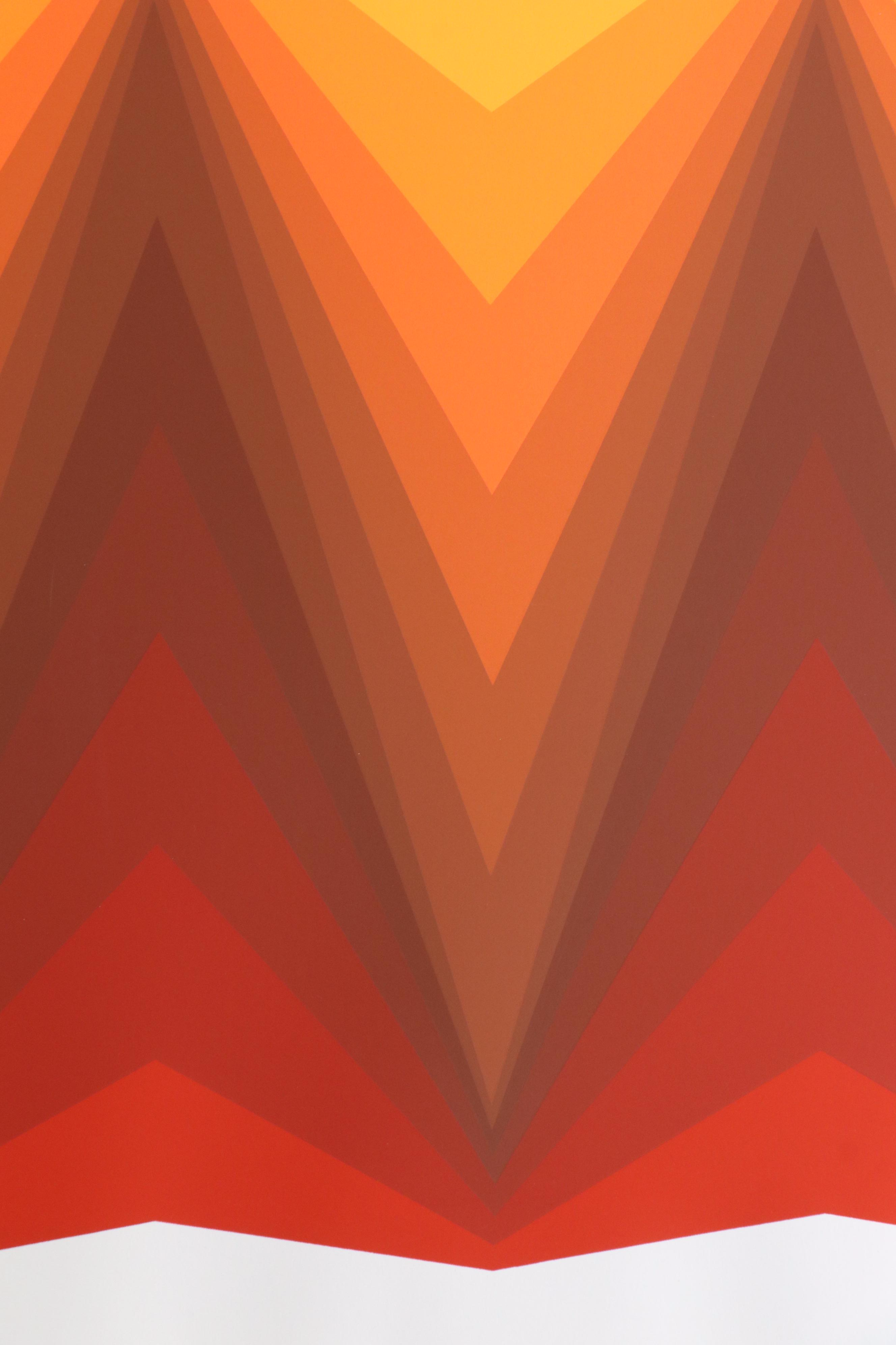 Jürgen Peters Op Art Serigraph, 1980