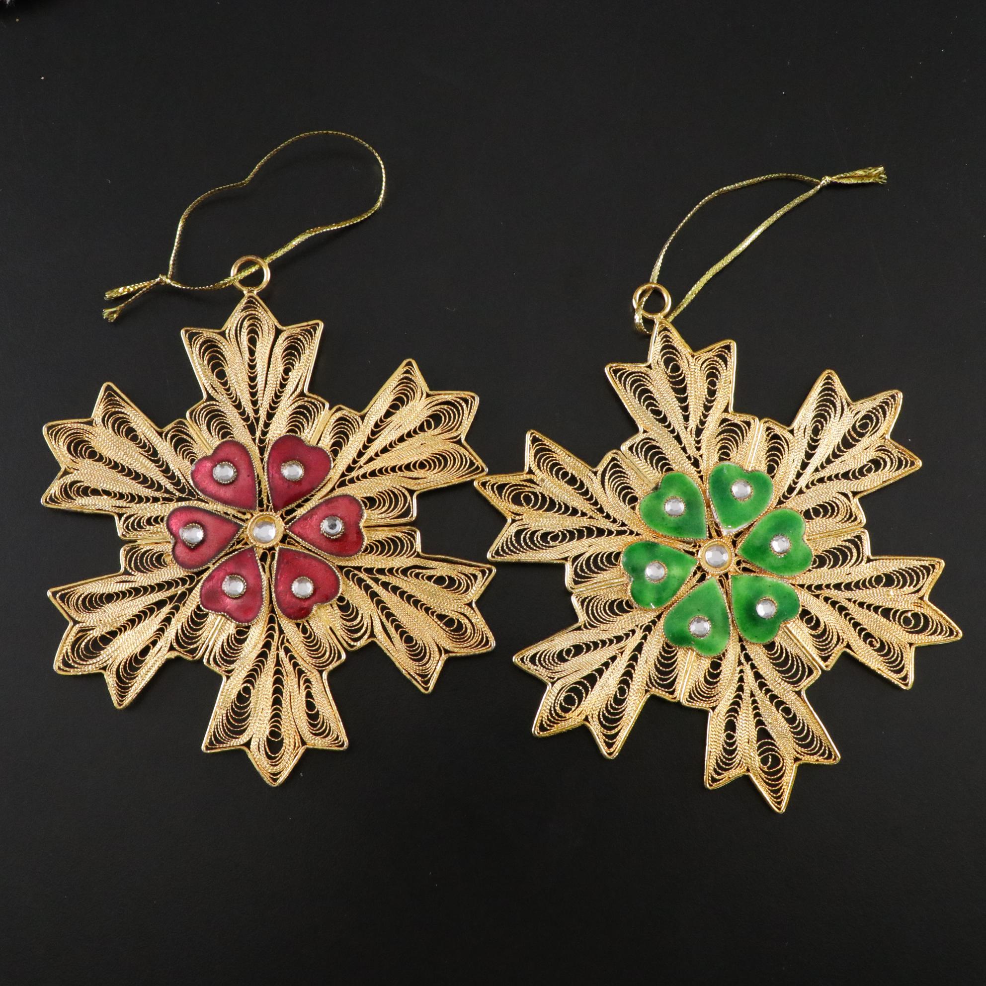 Embellished Gold and Glitter Table Top Christmas Decor, Ornaments and More