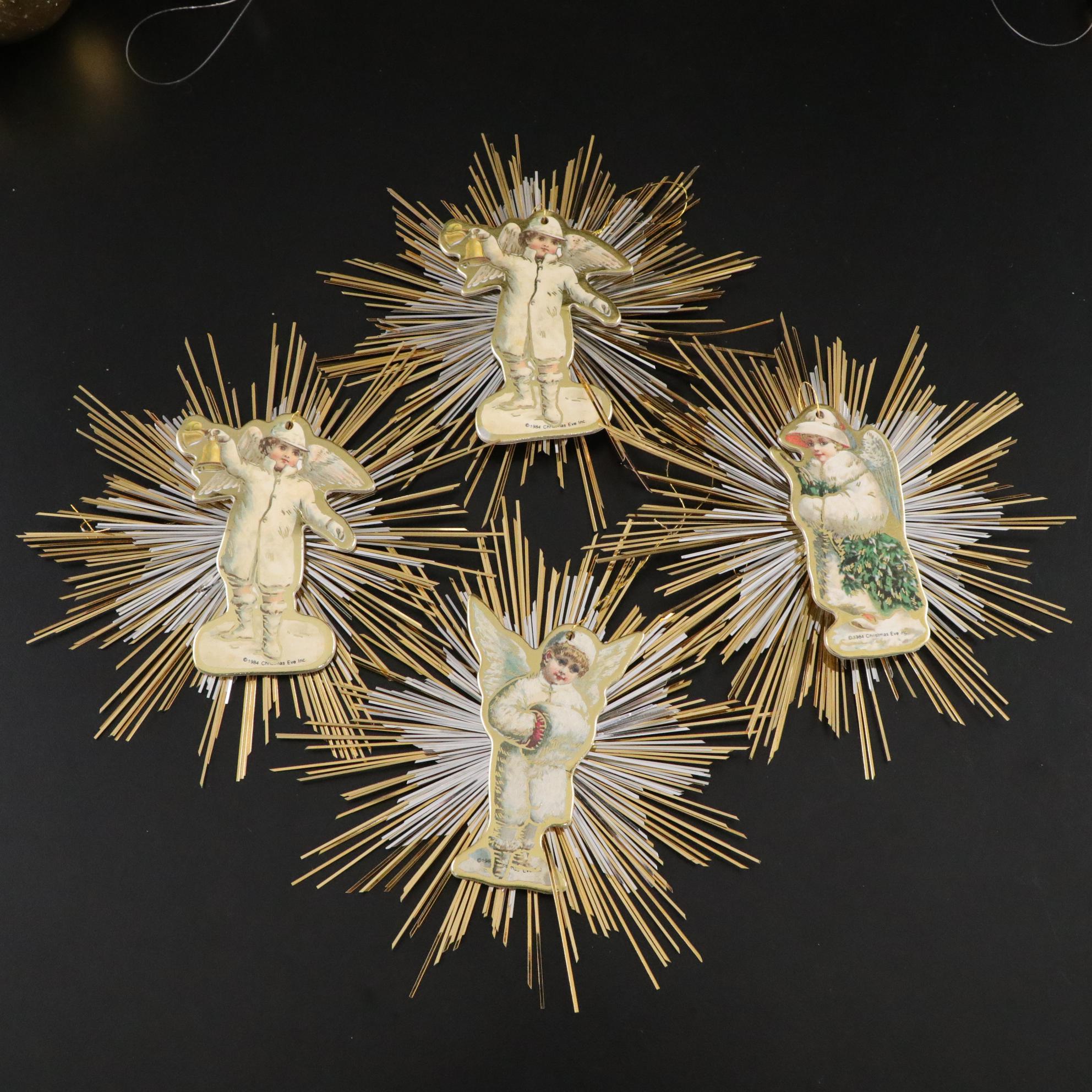 Embellished Gold and Glitter Table Top Christmas Decor, Ornaments and More