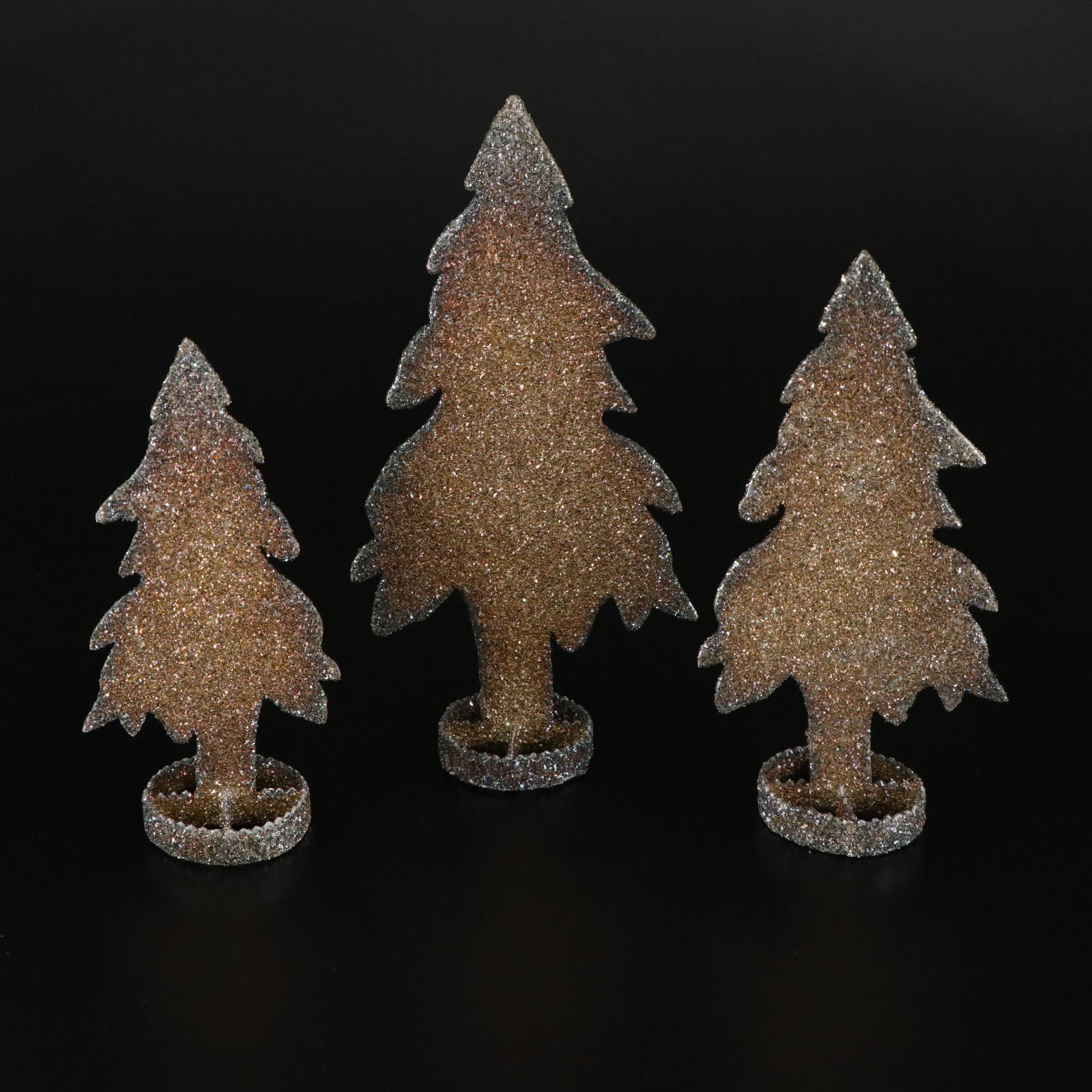 Embellished Gold and Glitter Table Top Christmas Decor, Ornaments and More