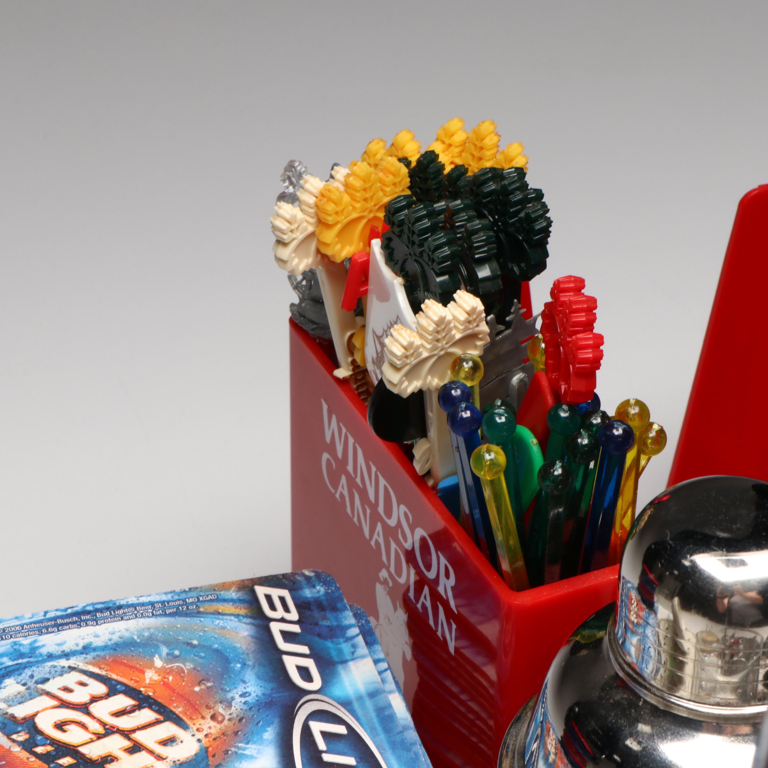 Metal Cocktail Shaker, Jack Daniels Old Fashioned Glasses, and More Barware