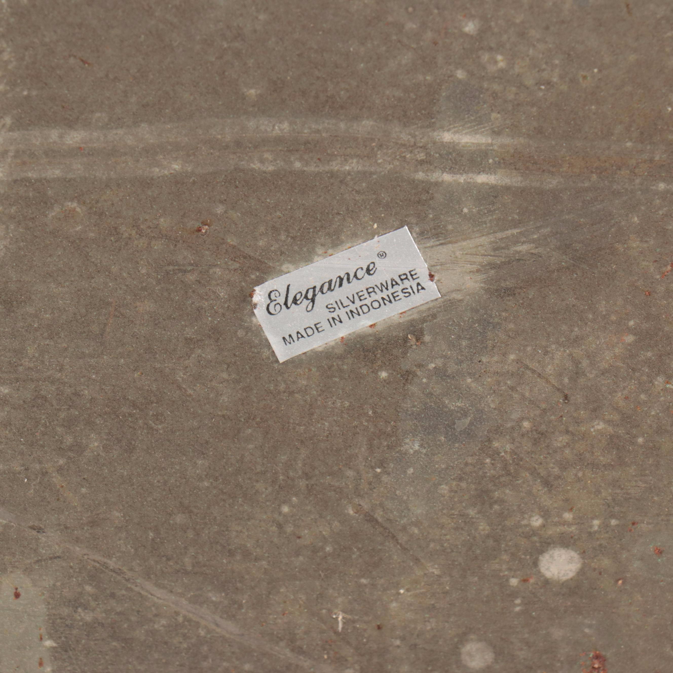 Elegance Silverware Repoussé Metal Serving Trays