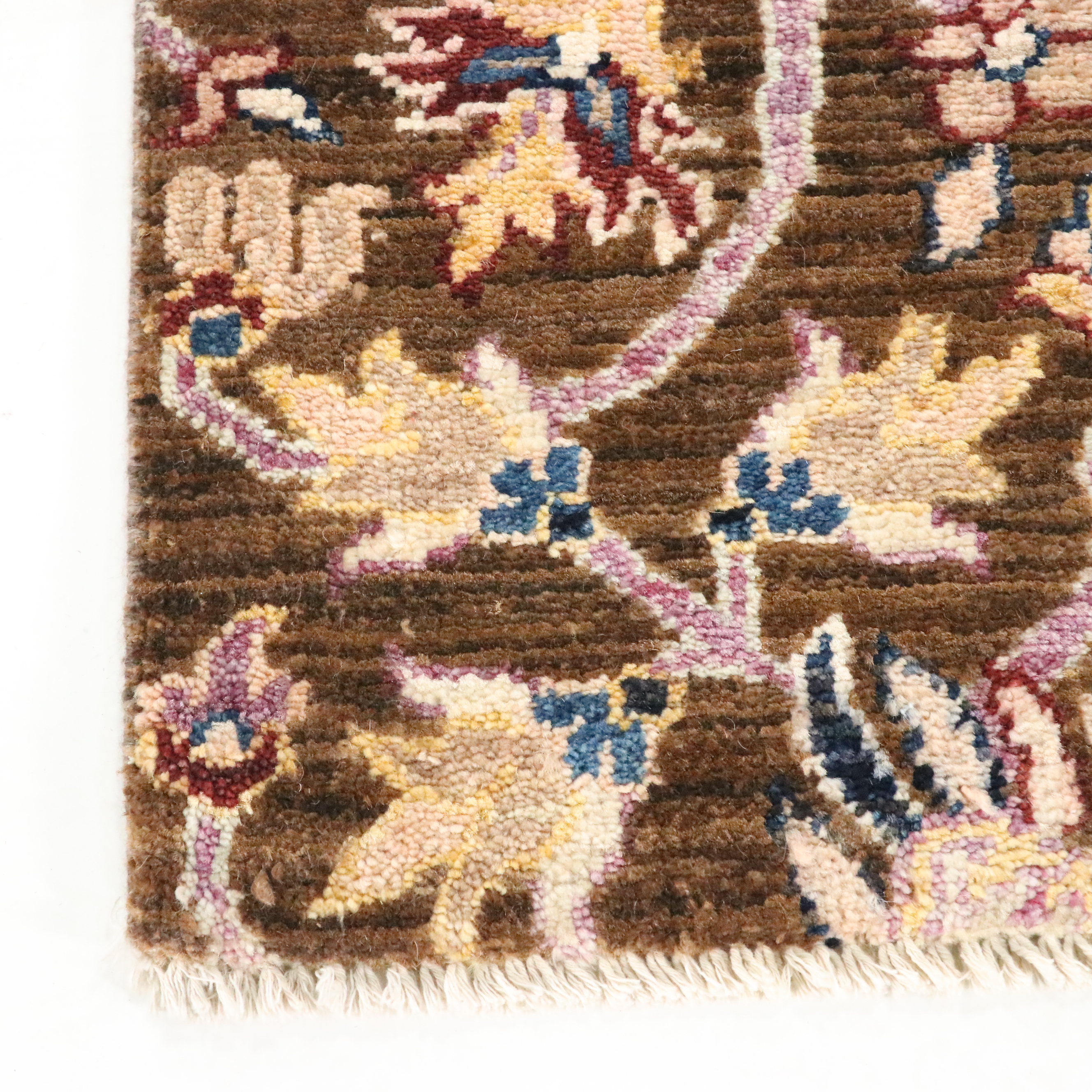 2' x 3'2 Hand-Knotted Indian Pictorial Accent Rug