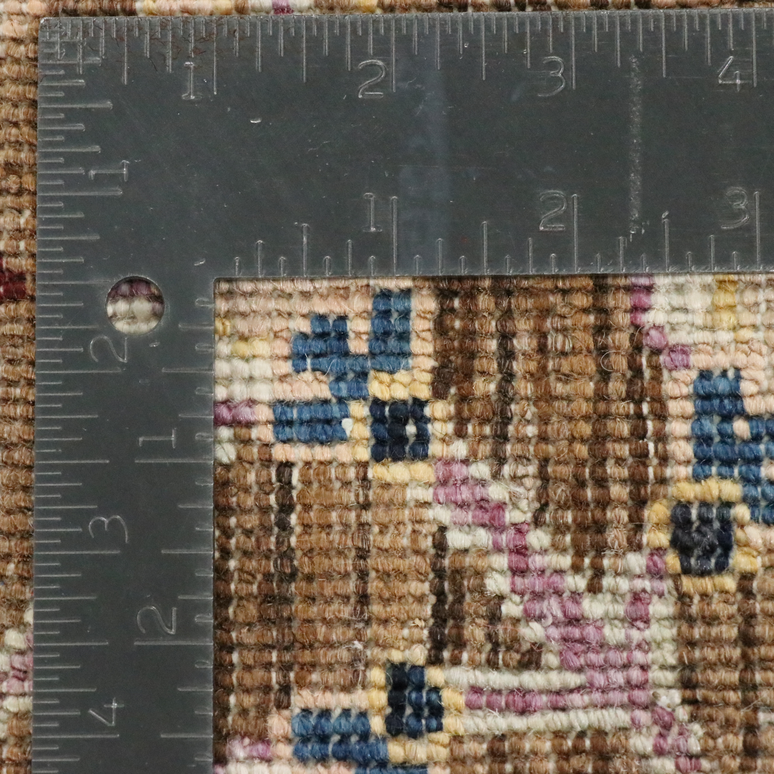 2' x 3'2 Hand-Knotted Indian Pictorial Accent Rug