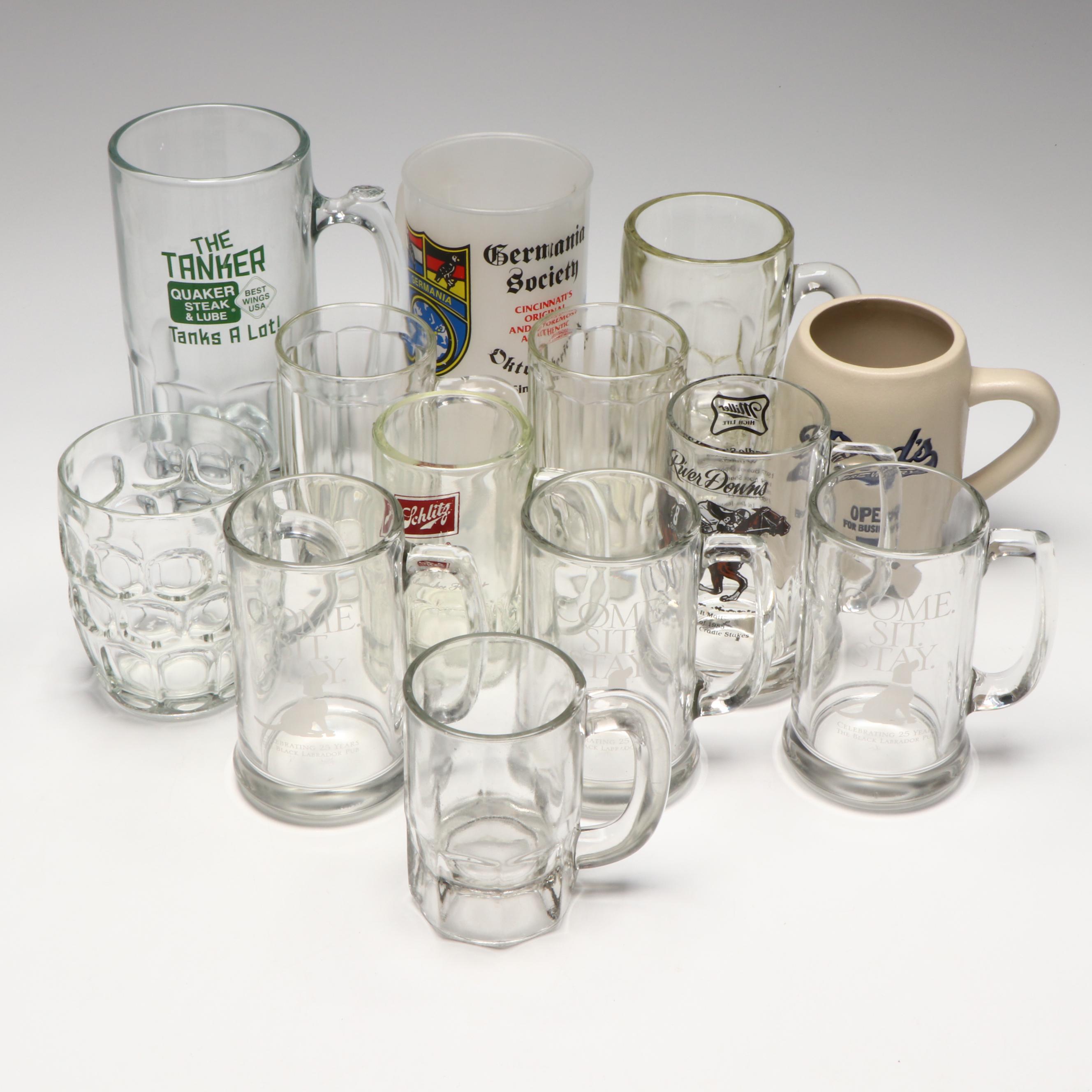 Glass and Other Souvenir Beer Mugs